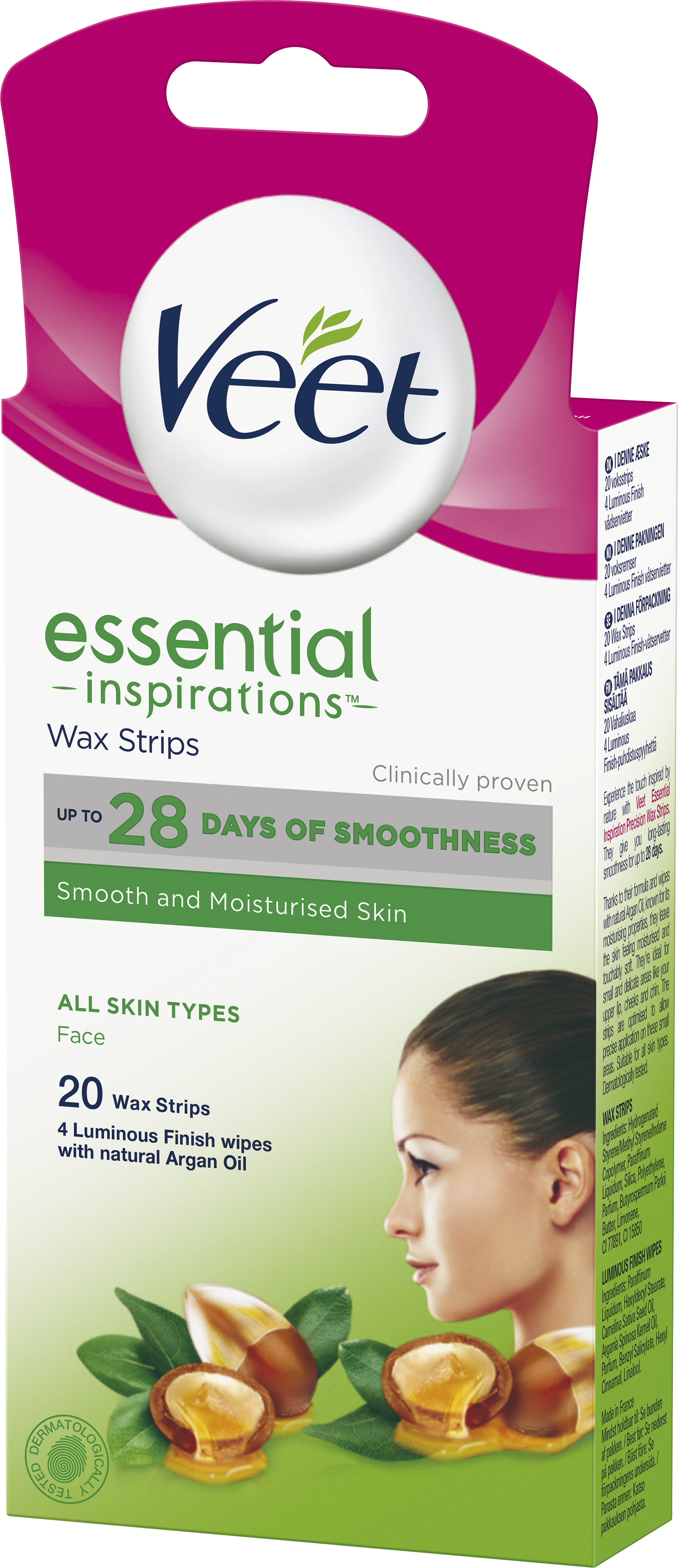 Essential Inspirations Wax Strips Face 20 st