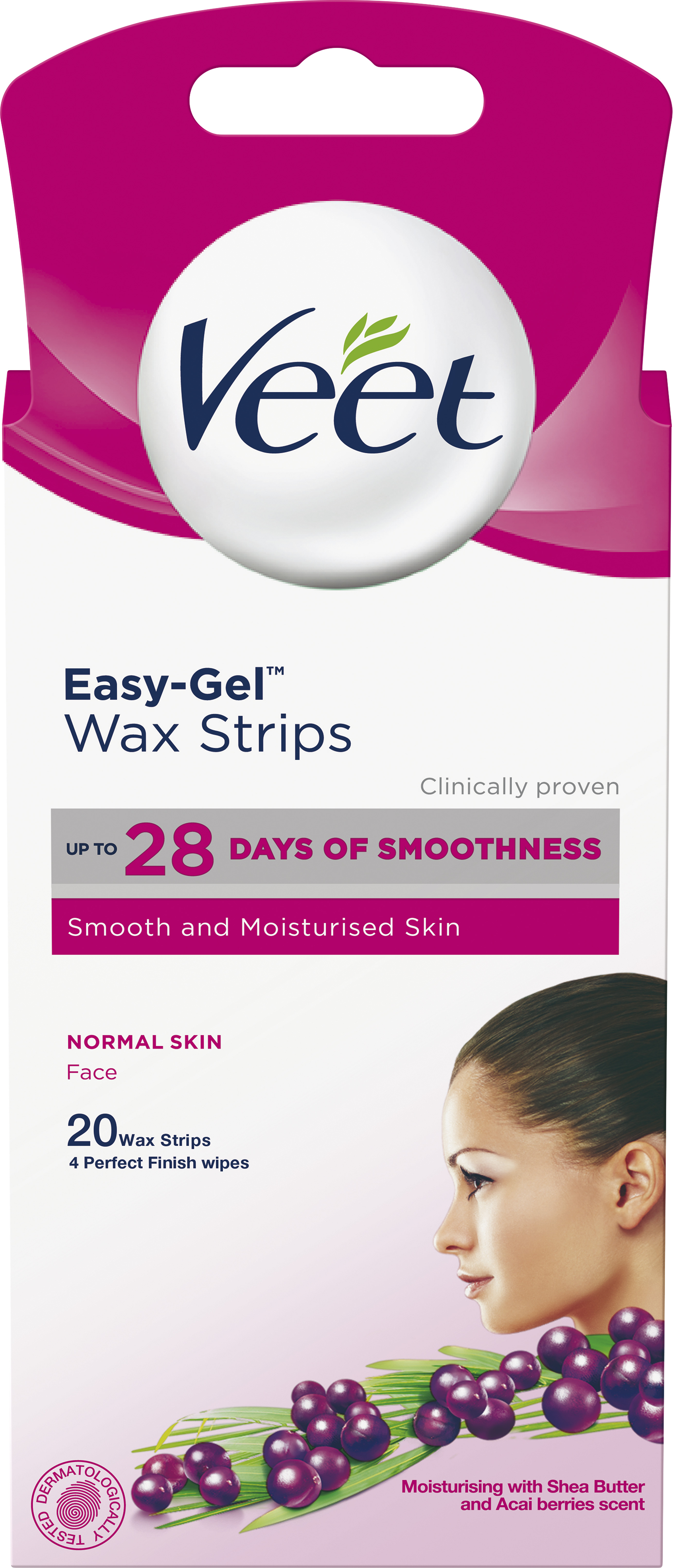 Easy Gel Vax Strips Normal Skin Face 20 st