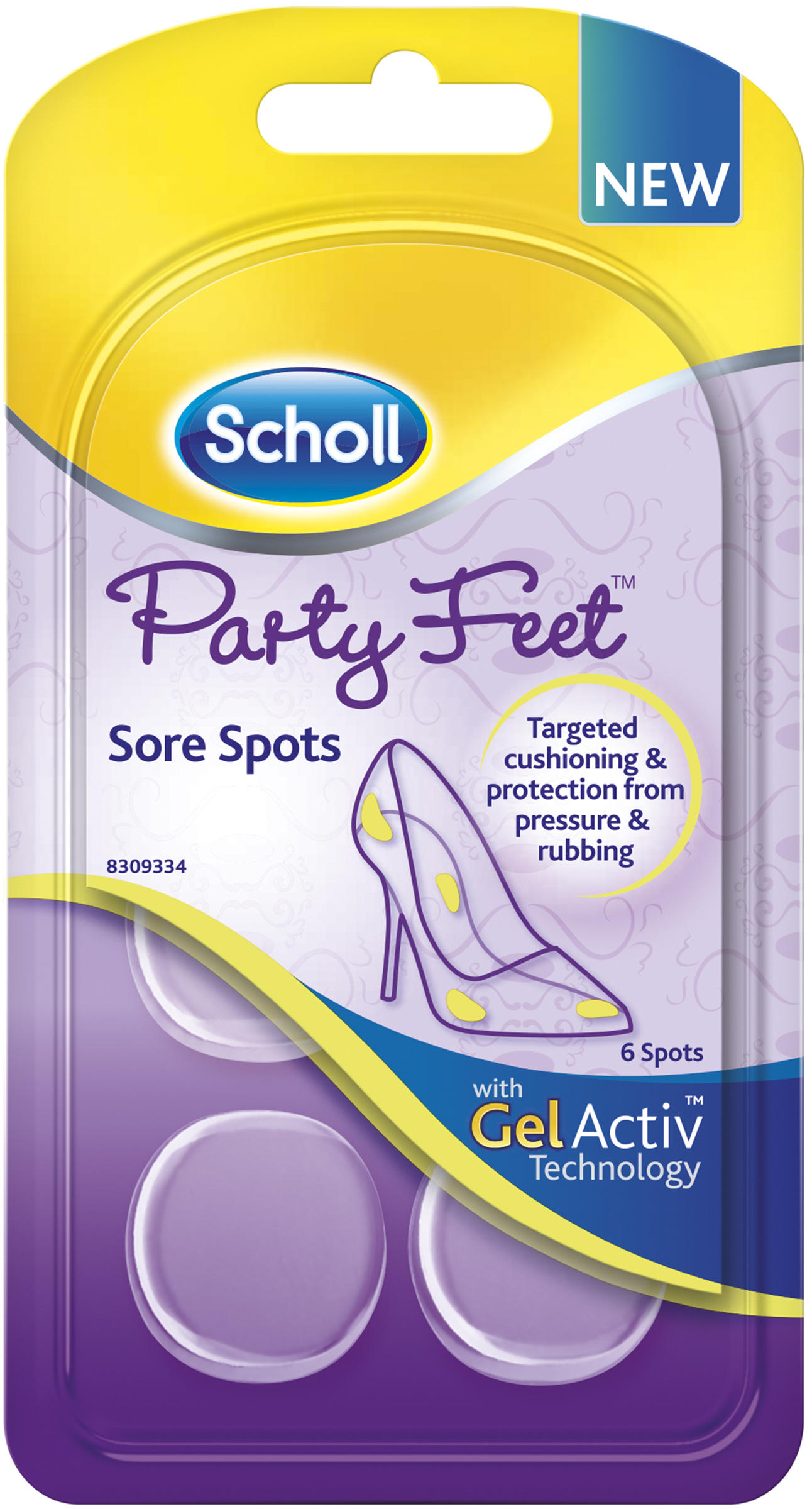 Scholl Party Feet Sore Spots 6 st