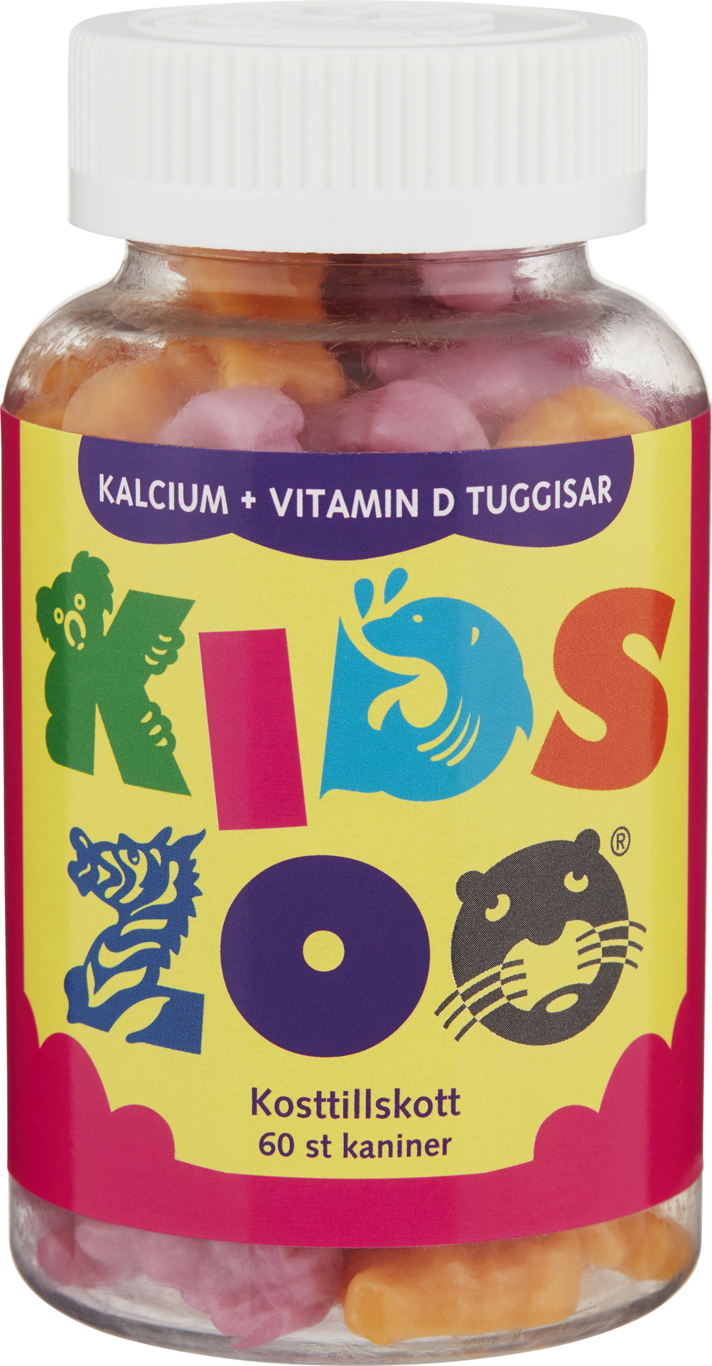 KidsZoo Kalcium+Vitamin D 60 tuggtabletter