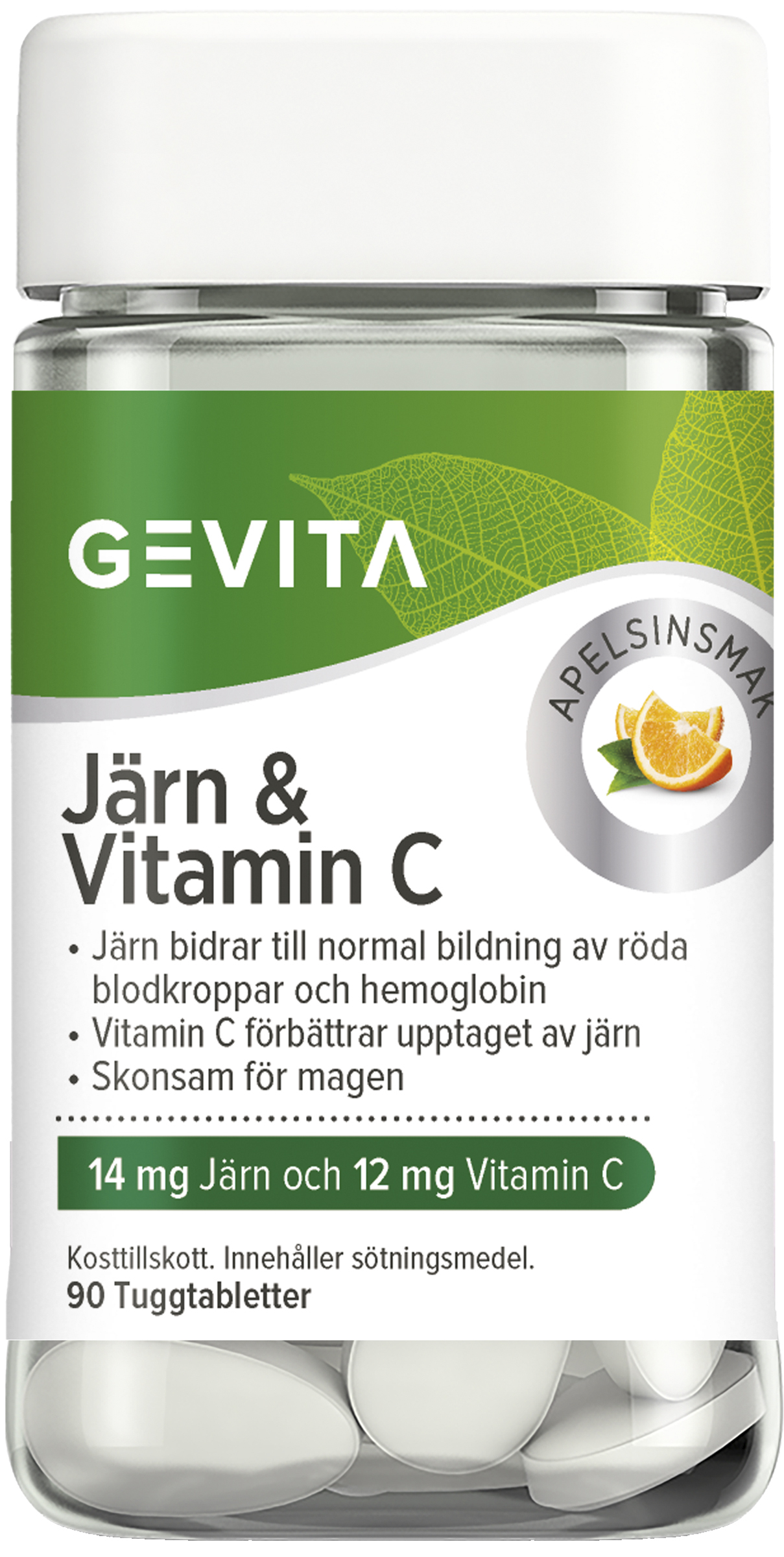 Gevita Järn & Vitamin C 90 st
