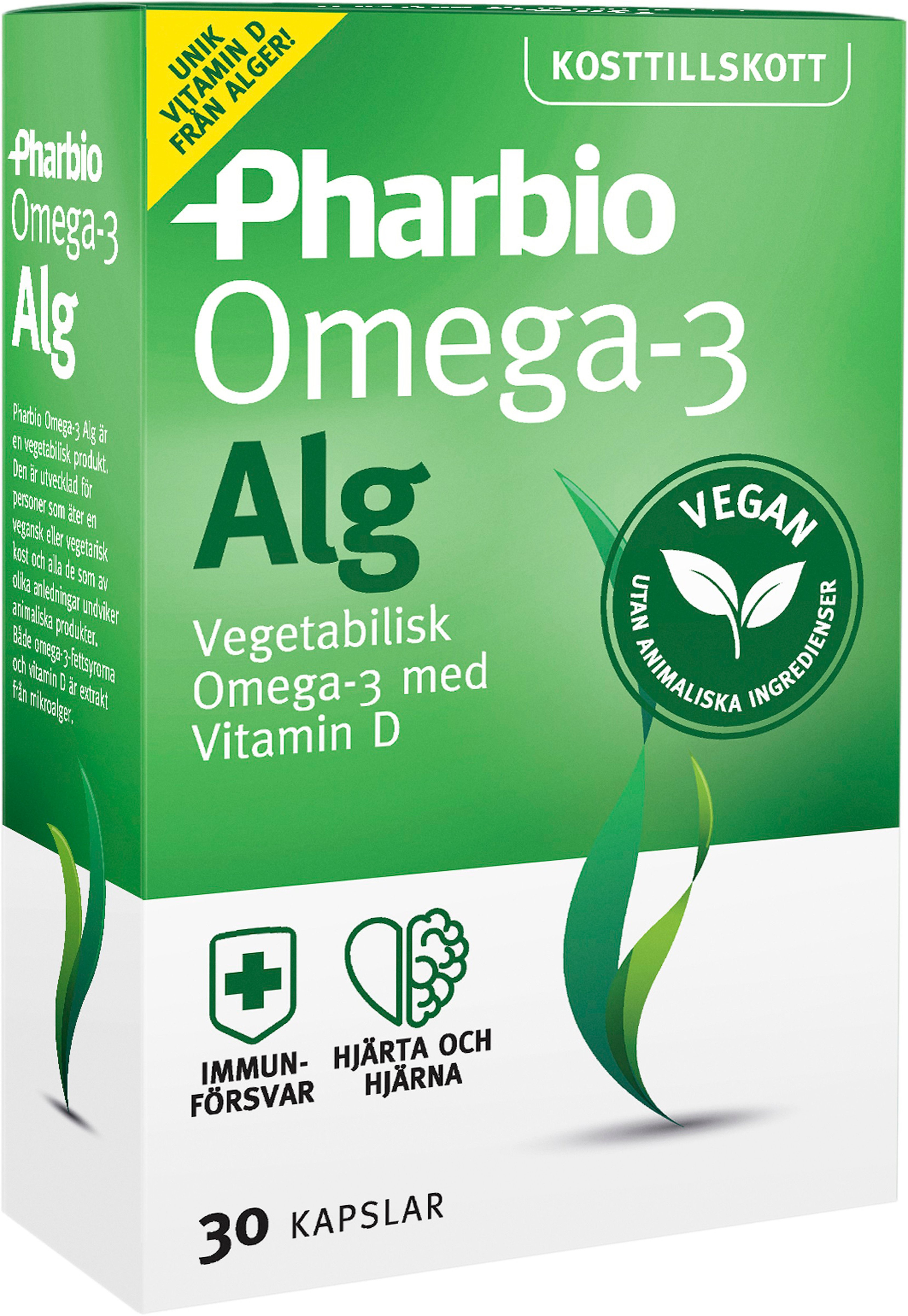Köp Pharbio Omega3 Alg 30 st Apohem