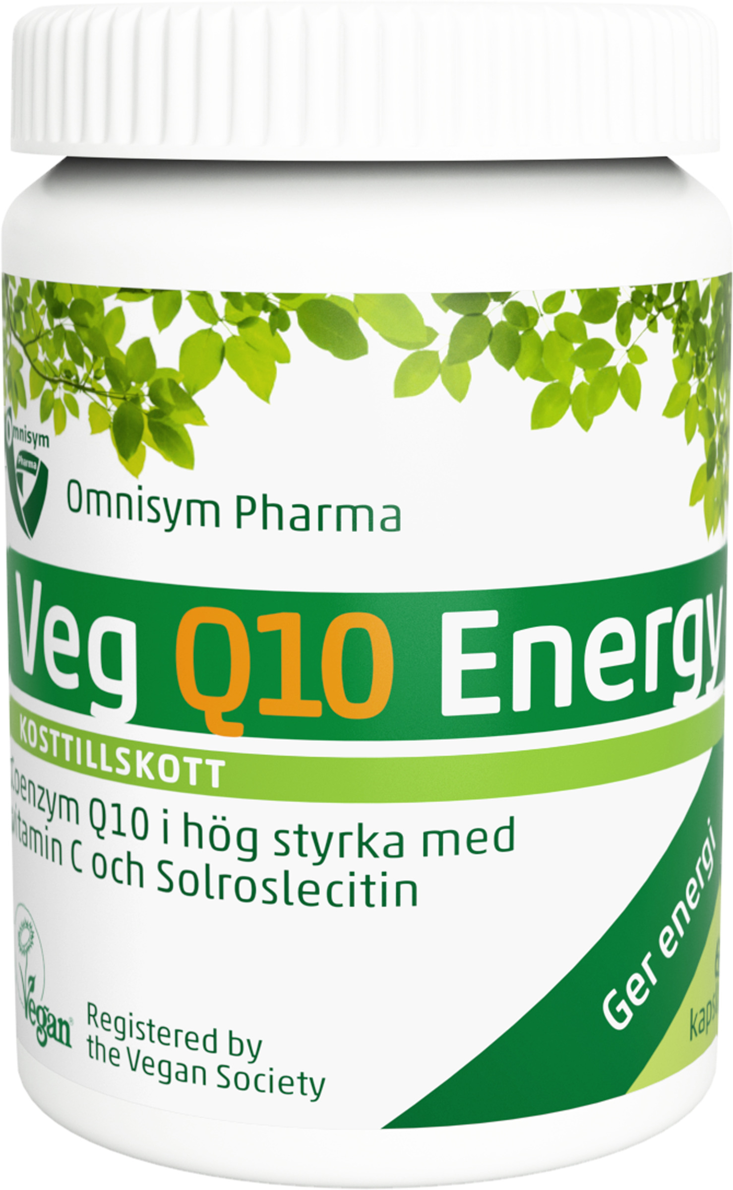 Omnisym Pharma Veg Q10 Energy 60 st kapslar