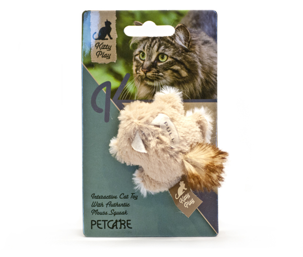 Kitty Play Squeaking Squirrel Cat Toy 1 st