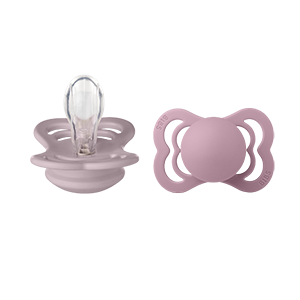BIBS Supreme Silicone 0+ månader Size 1 Dusky Lilac/Heather 2 st