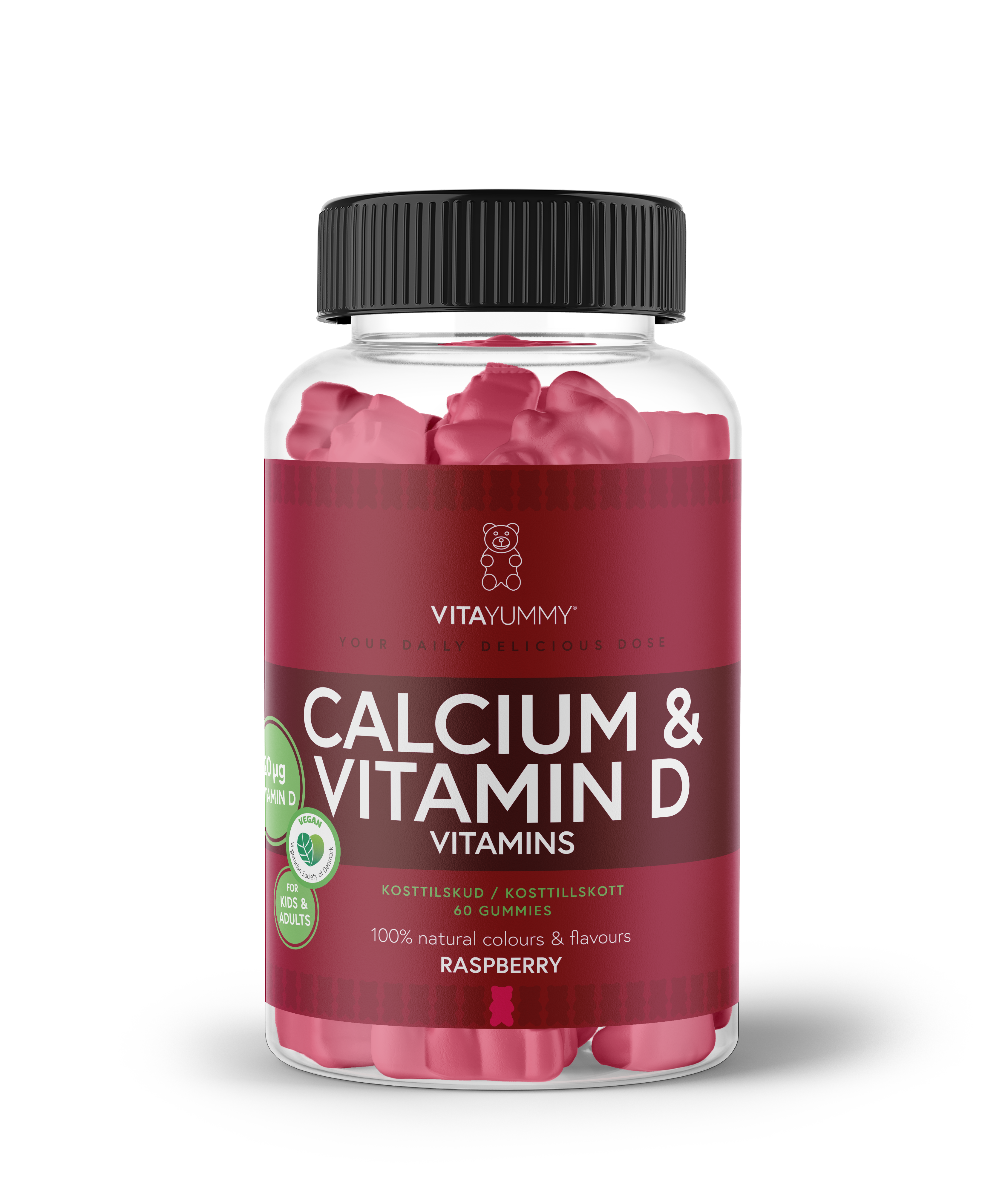 VitaYummy Kalcium & Vitamin D 60 tuggtabletter