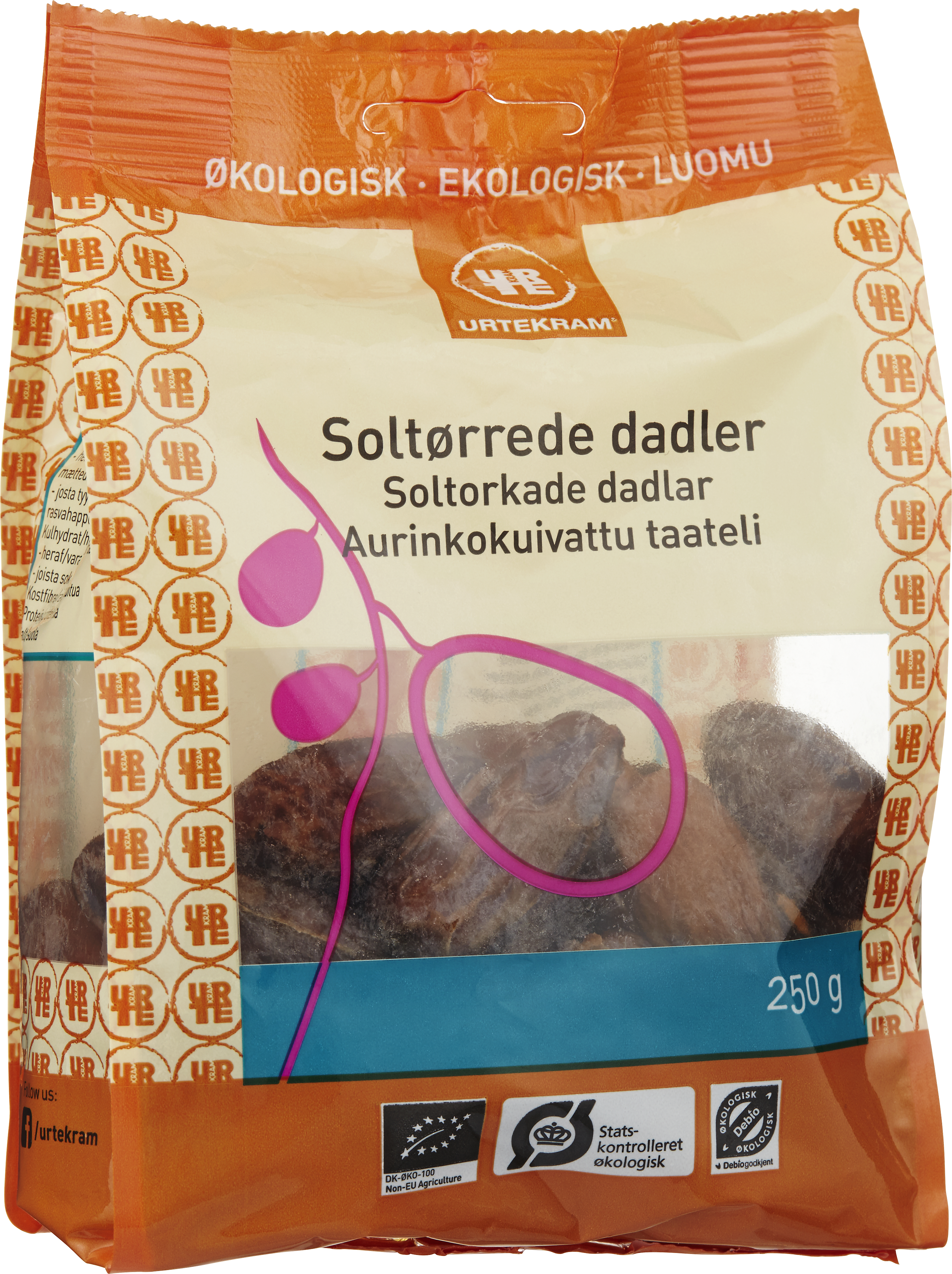 Köp Urtekram Soltorkade Dadlar 250g Apohem