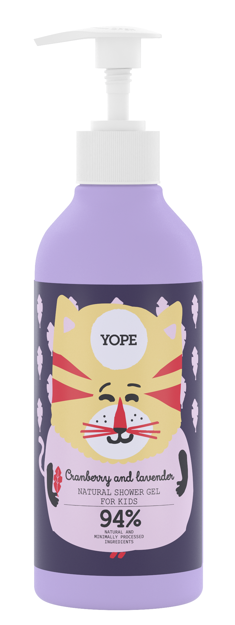 YOPE Shower Gel Kids Cranberry & Lavender 400 ml