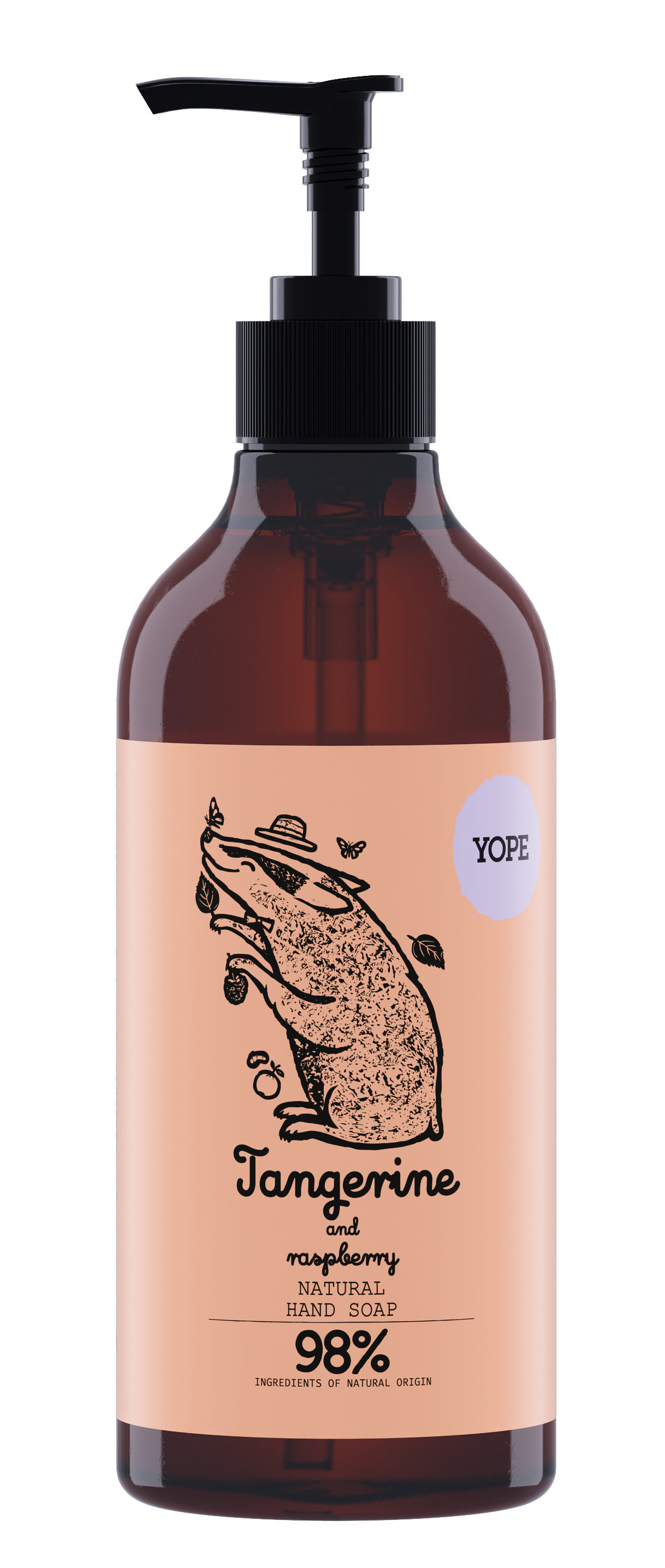 YOPE Hand Soap Tangerine & Raspberry 500 ml Förkyld