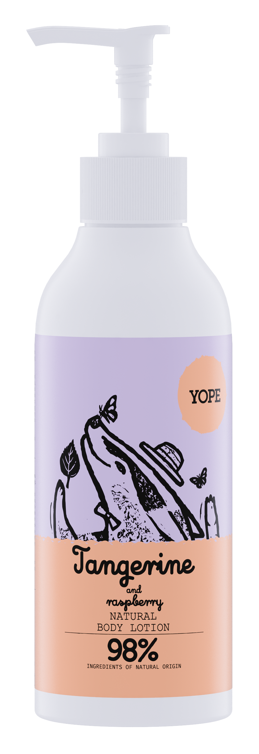 YOPE Body Lotion Tangerine & Raspberry 300 ml