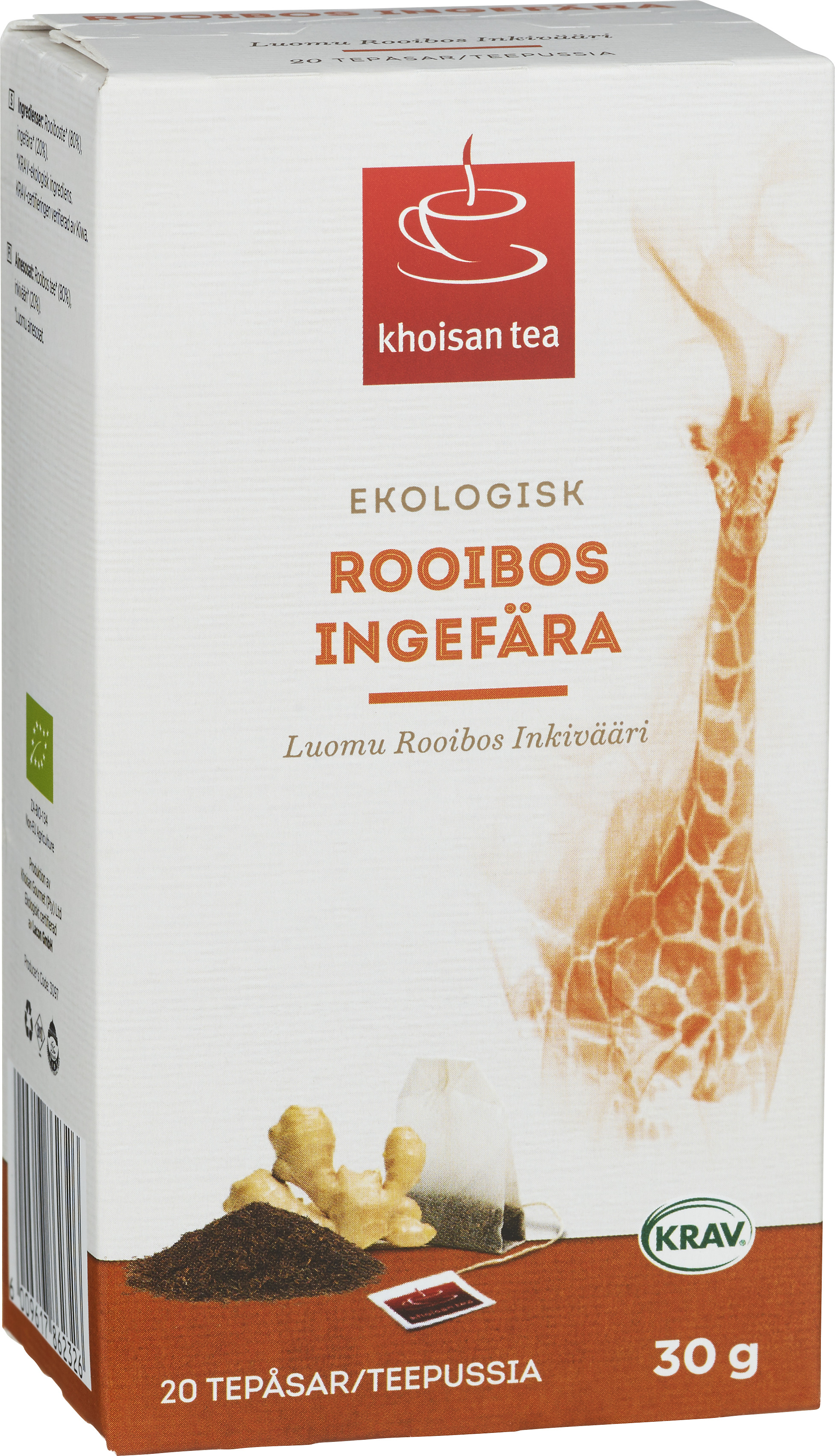 Khoisan Tea Rooibos Ingefära 20 st