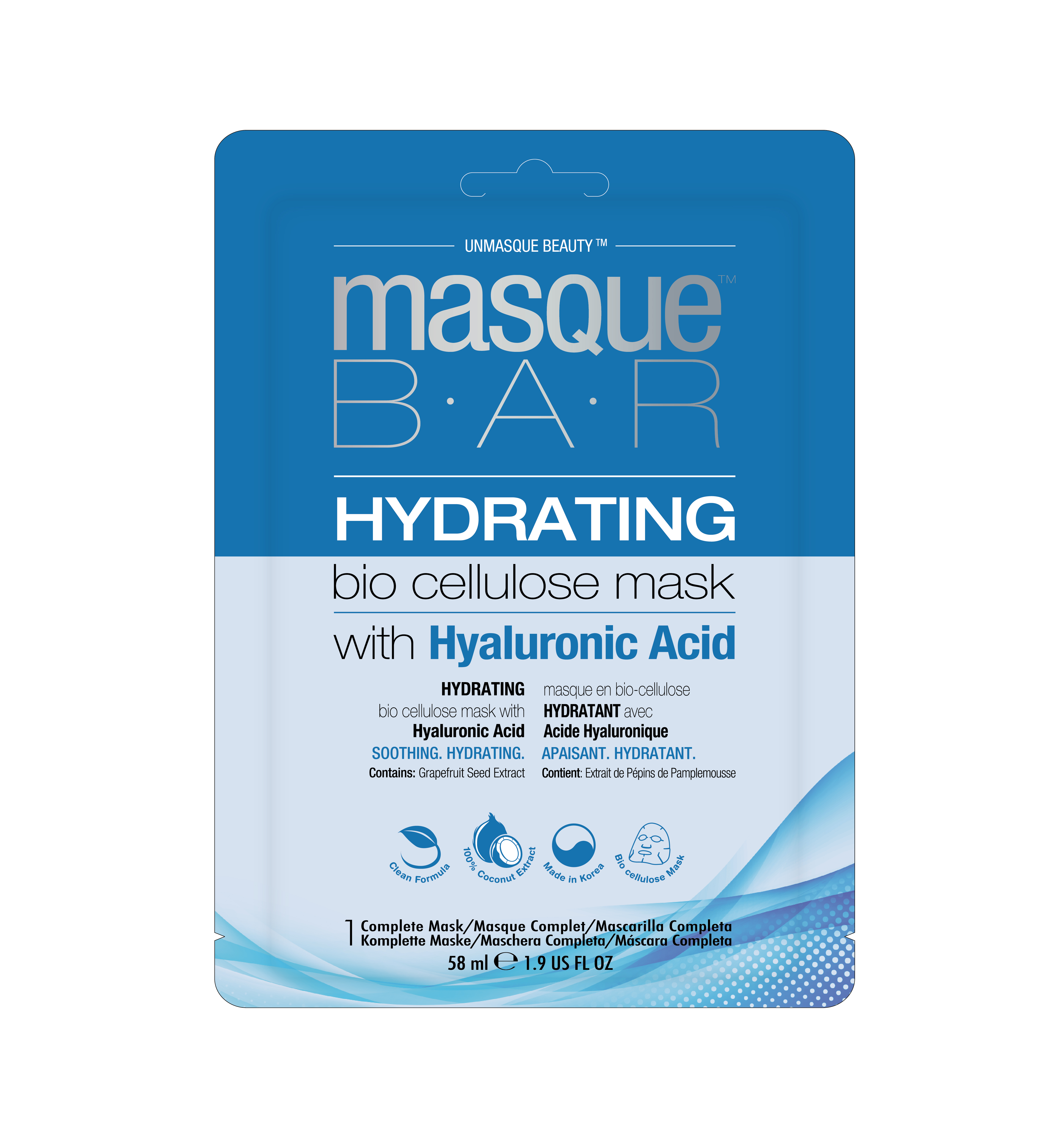Masque Bar Bio Cellulose Hydrating Mask 54 ml