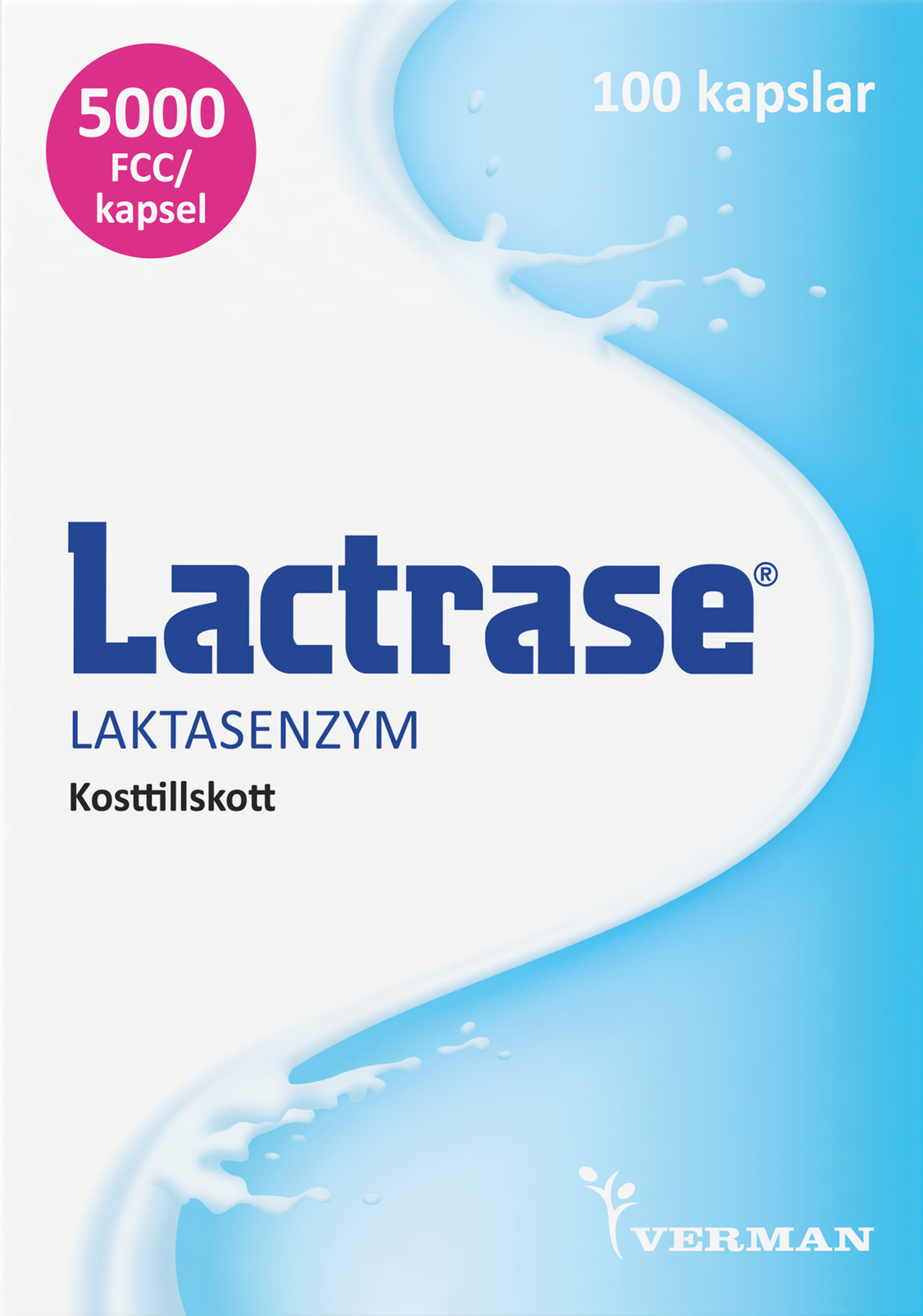 Lactrase Laktasenzym kapslar 100 st