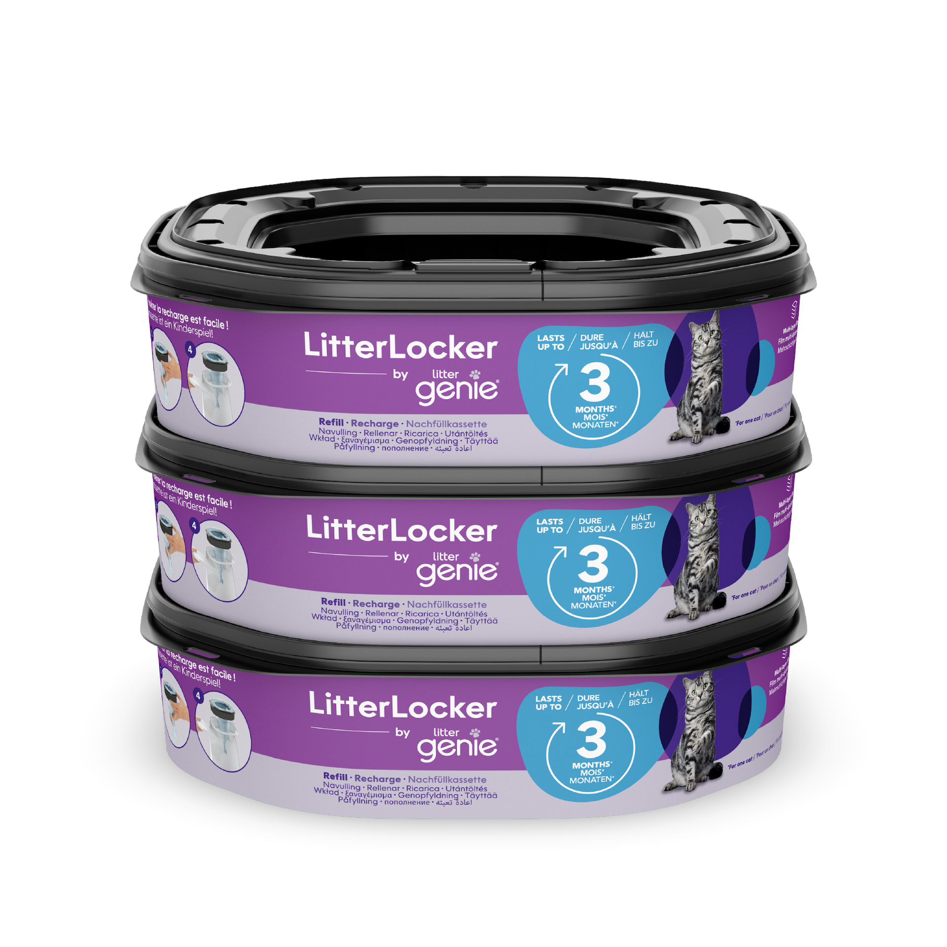 S LitterLocker Design & Design Plus Refill - 3 Pack With Air Seal