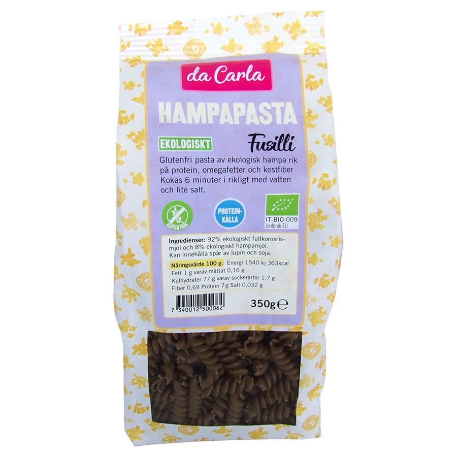 Da Carla Hampa Pasta Fusilli 350 g