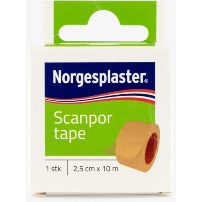 Scanpor häfta hudvänlig beige utan hållare 2,5cm x 10m