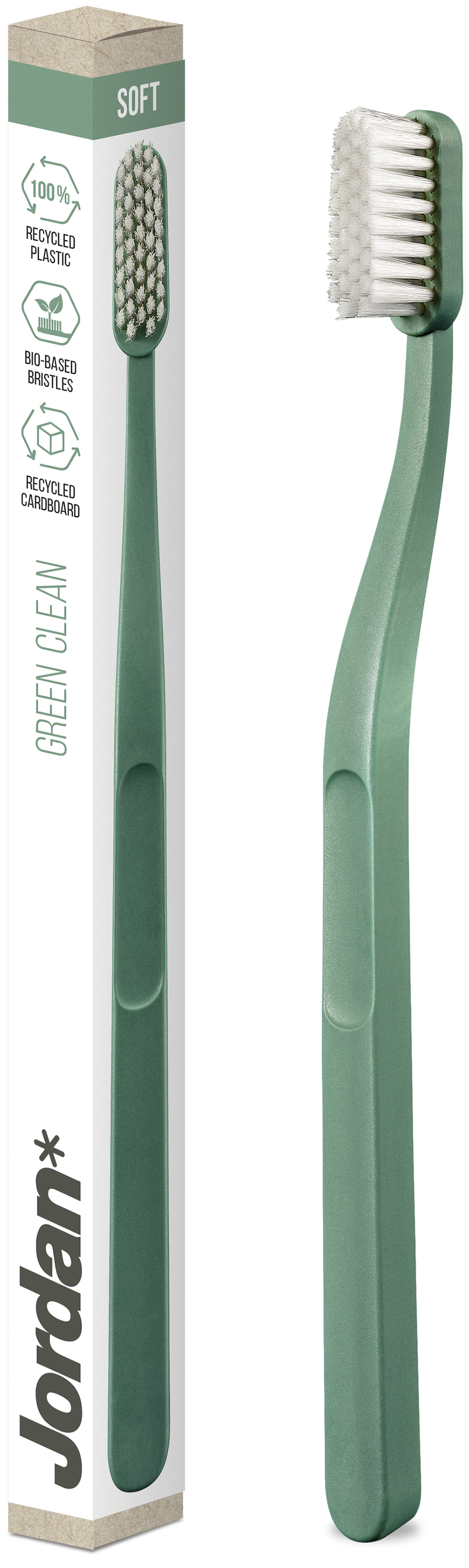 Jordan Green Clean Soft Green Tandborste 1 st