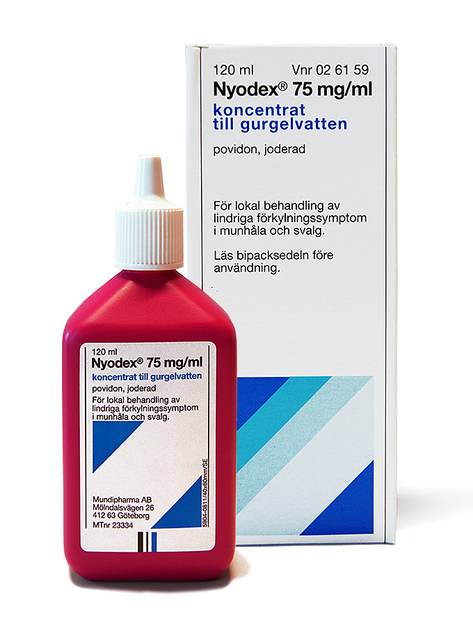 Nyodex koncentrat till gurgelvatten 75 mg/ml, 120 ml