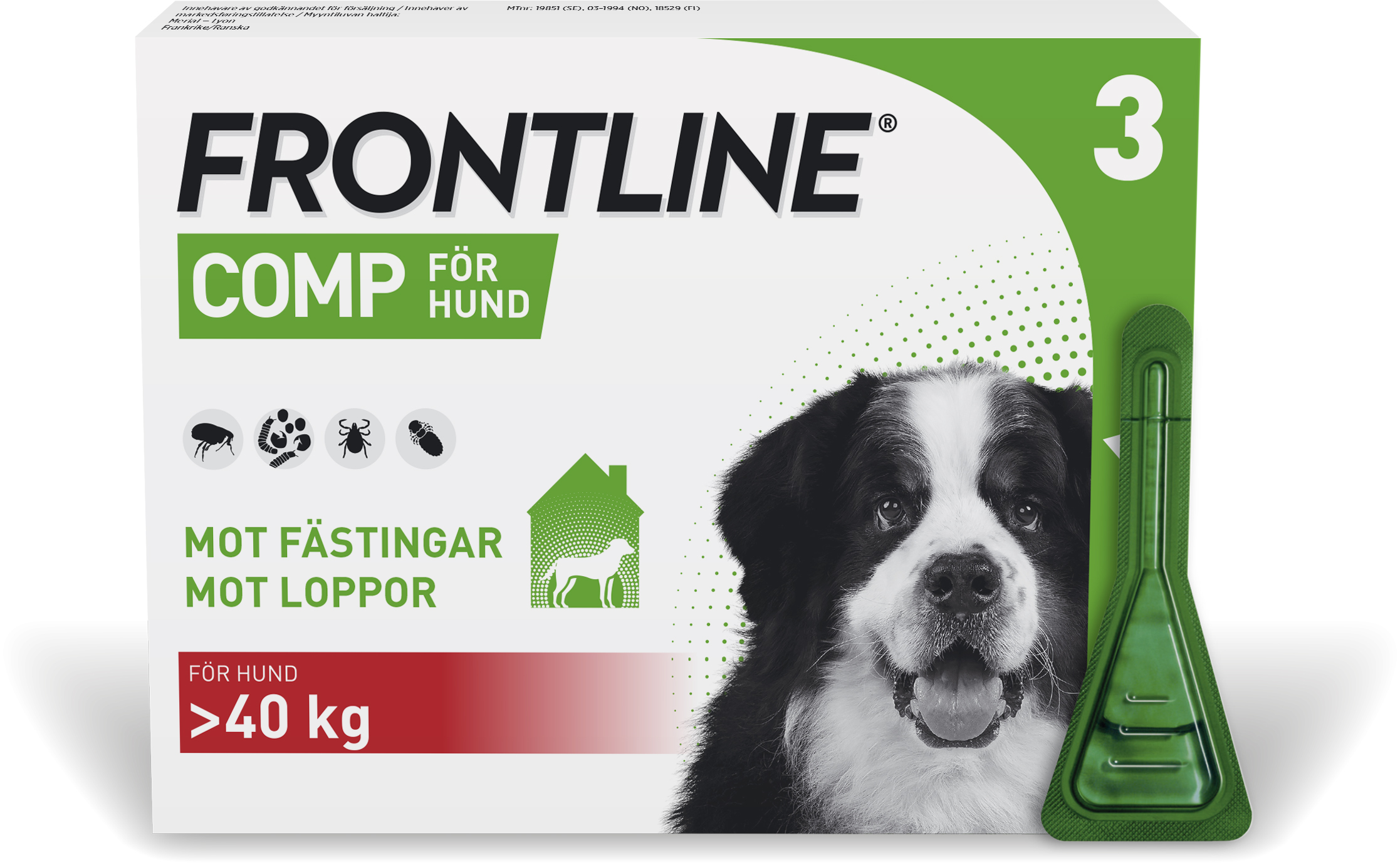 Frontline Comp Spot-on Lösning 402mg/361,8 mg 3 x 4,02 ml