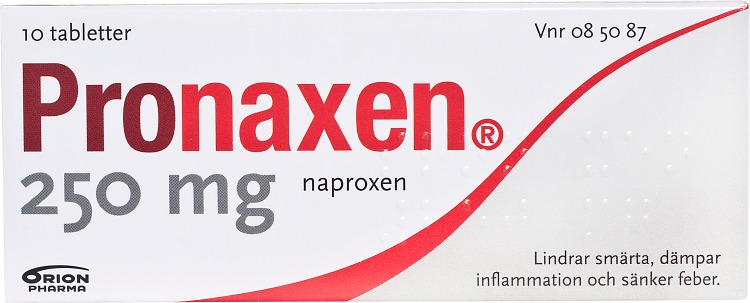 Pronaxen 250 mg, 10 st