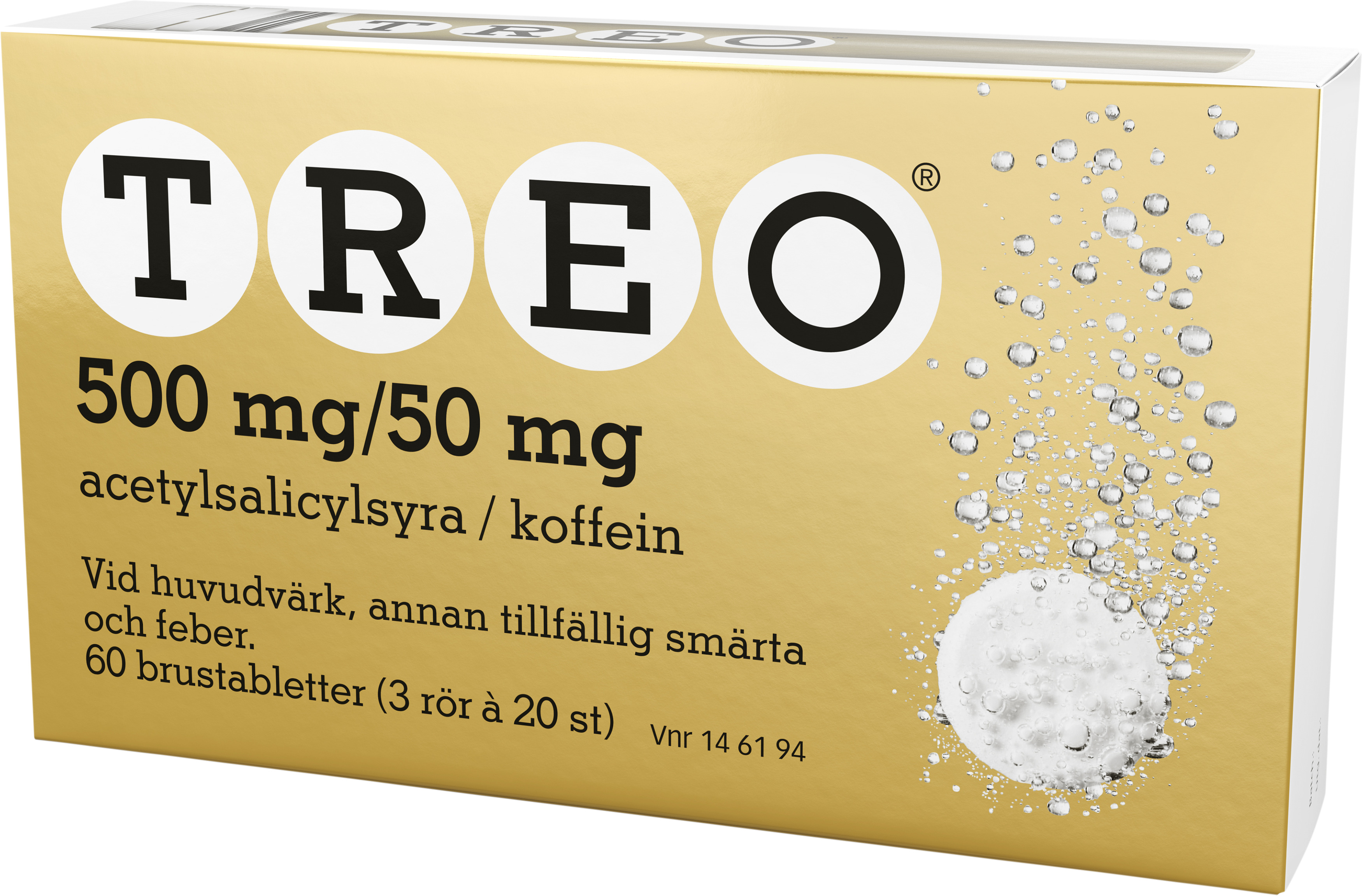Treo brustablett 500mg/50mg, 3x20st