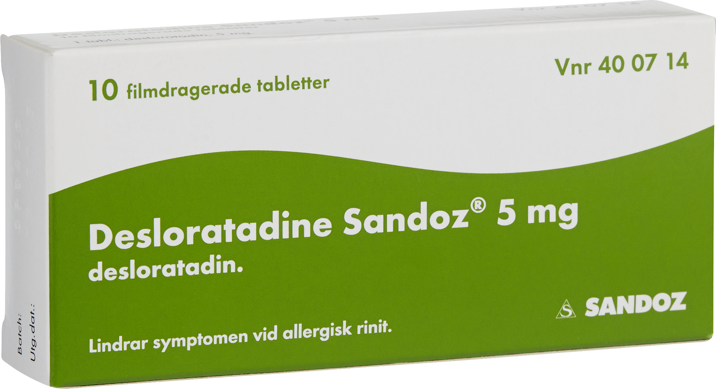 Desloratadine Sandoz 5mg 10 st