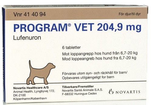 Program Vet filmdragerad tablett 204,9 mg, 6 st