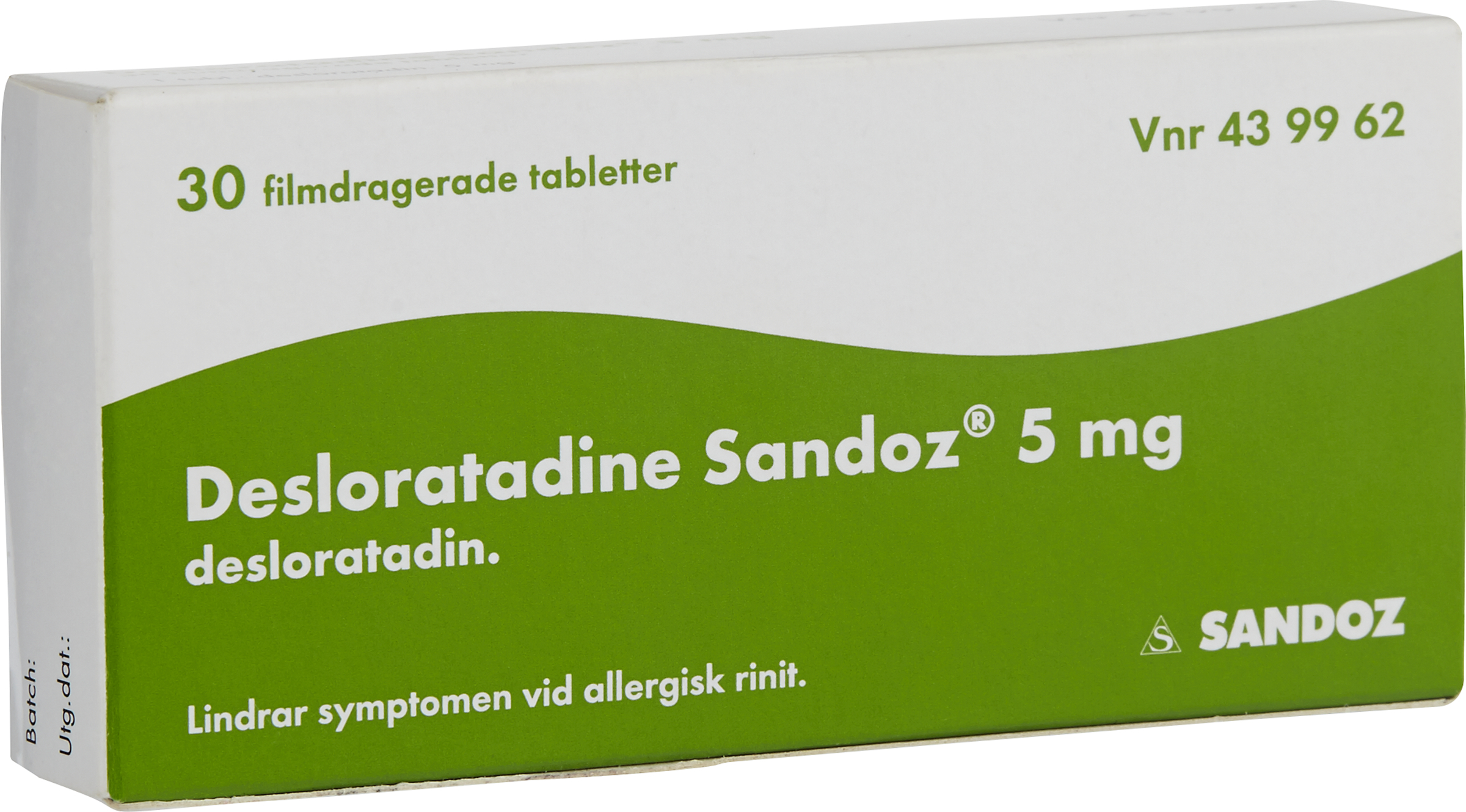 Desloratadine Sandoz 5mg 30 st