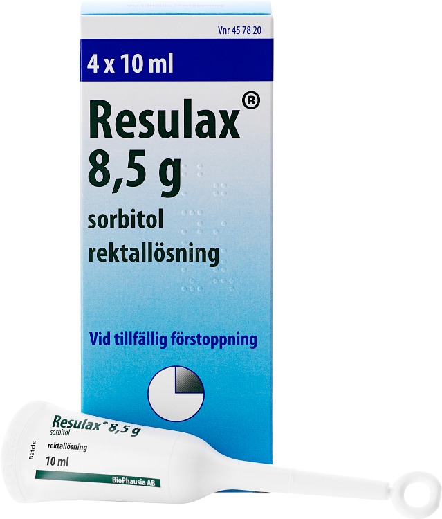Resulax Rektallösning 8,5 g, 4X10 ml