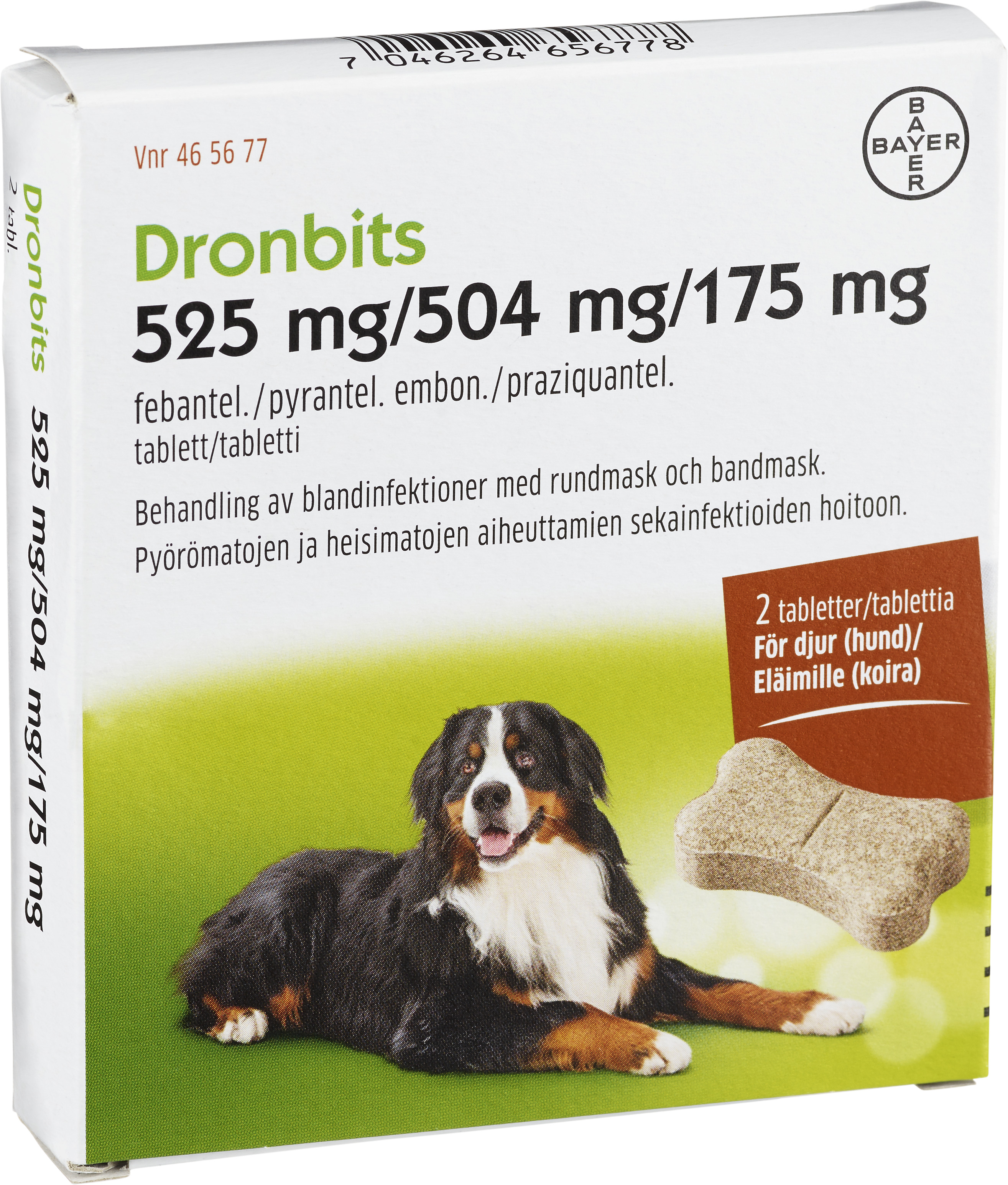 Dronbits 525mg/504mg/175mg 2 tabletter