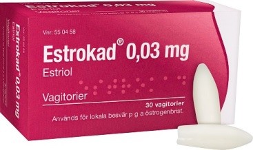 Estrokad vagitorium 0,03 mg, 30 st