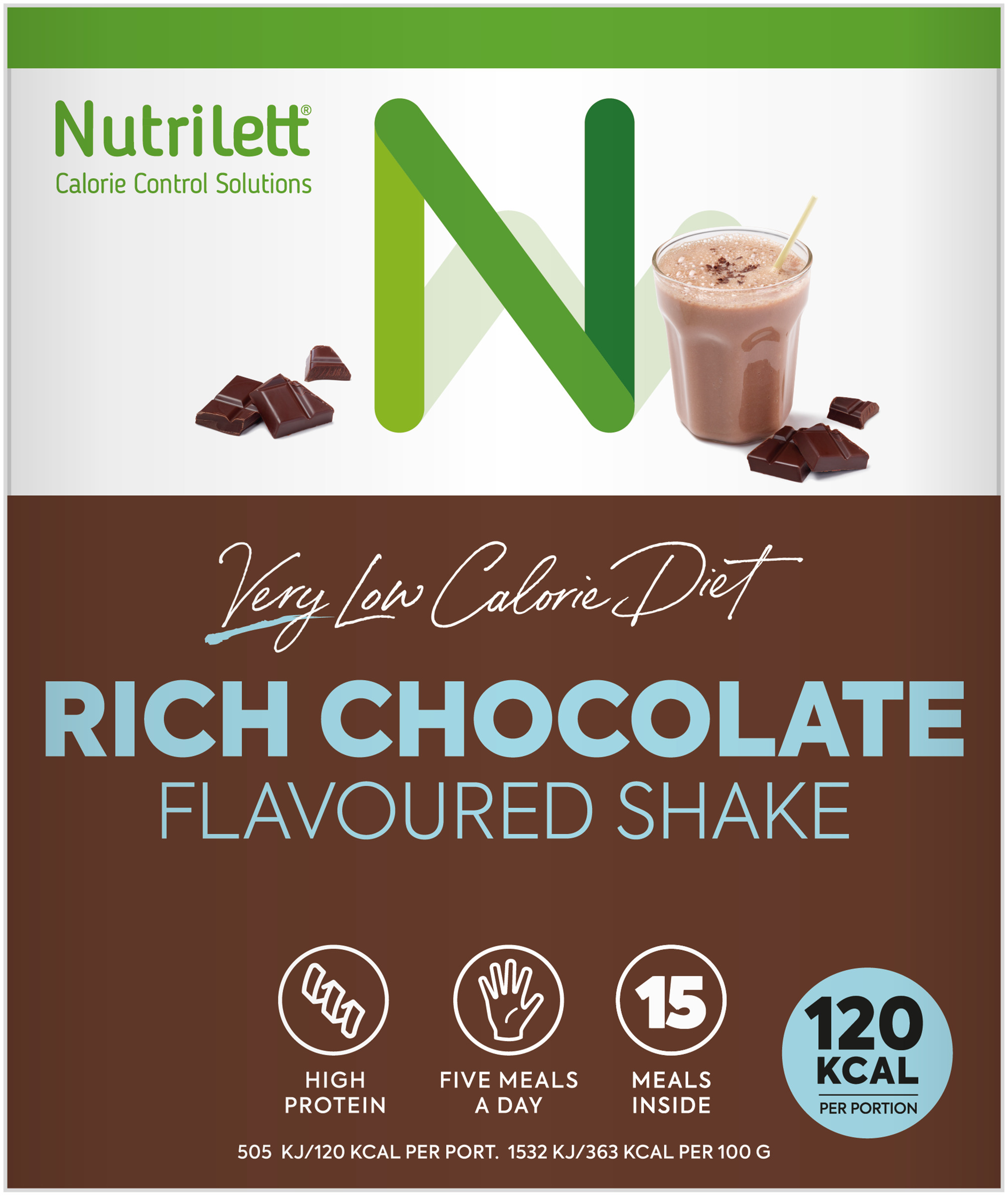 Nutrilett VLCD Shake Choklad 15 st