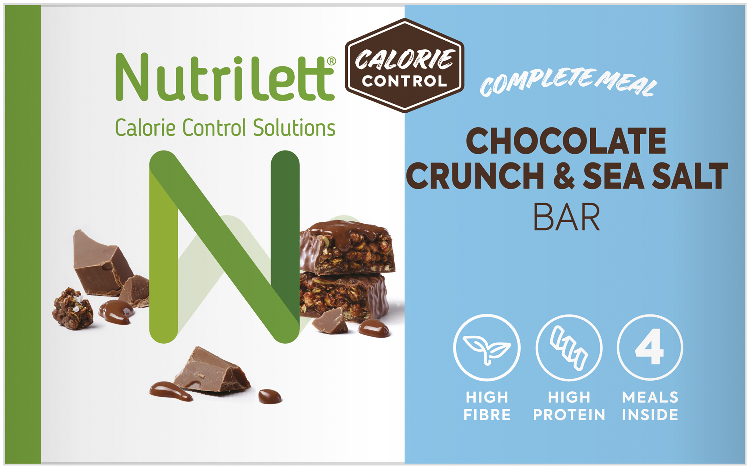 Nutrilett Chocolate Crunch & Sea Salt bar 4 st