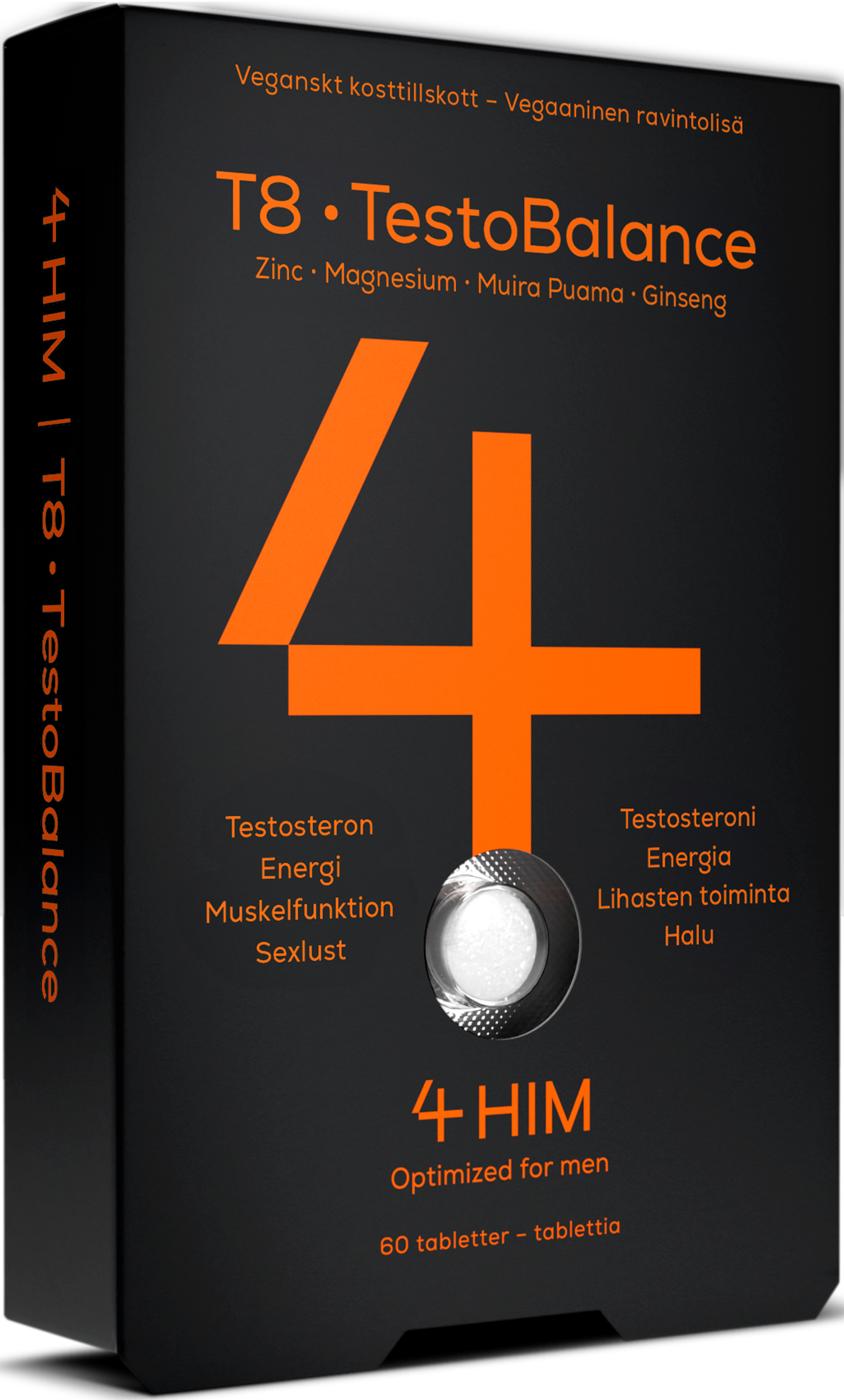 4Him T8 TestoBalance Kosttillskott 60 tabletter