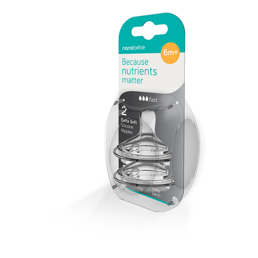 Nanobébé Dinapp Fast Flow Anti-kolik 2st