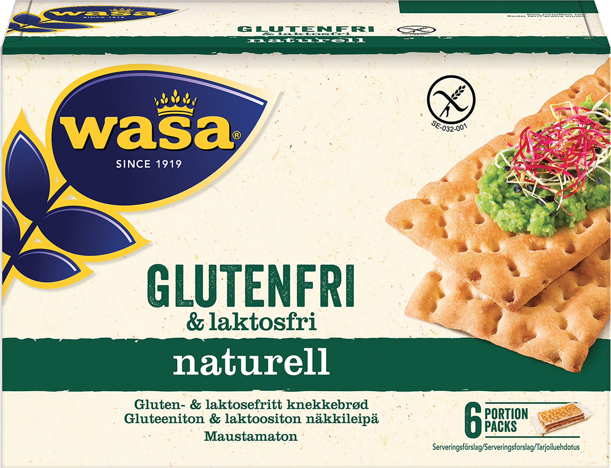 Wasa Glutenfri Naturell 240 g