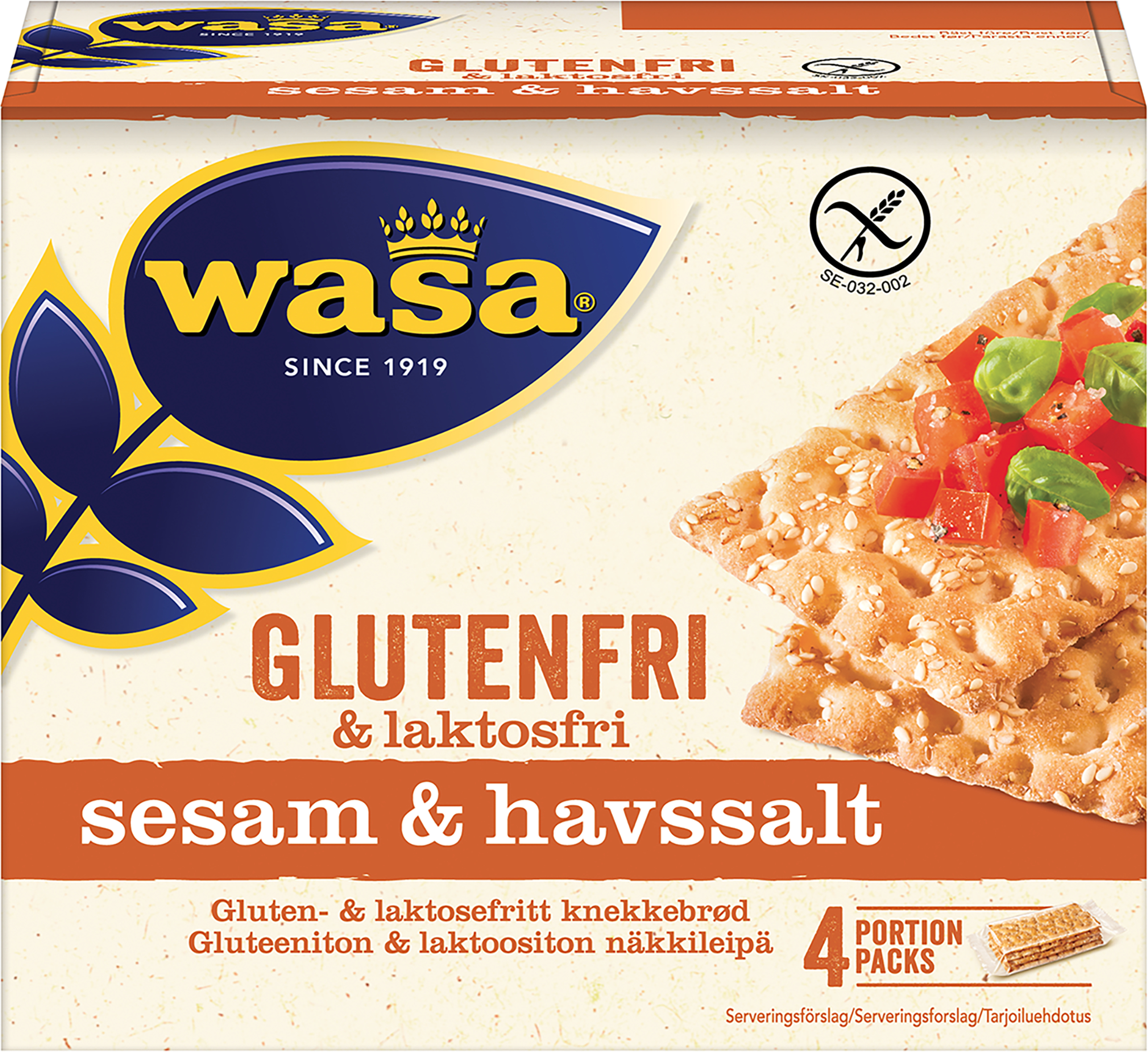 Wasa Glutenfri Sesam & Havssalt 240 g