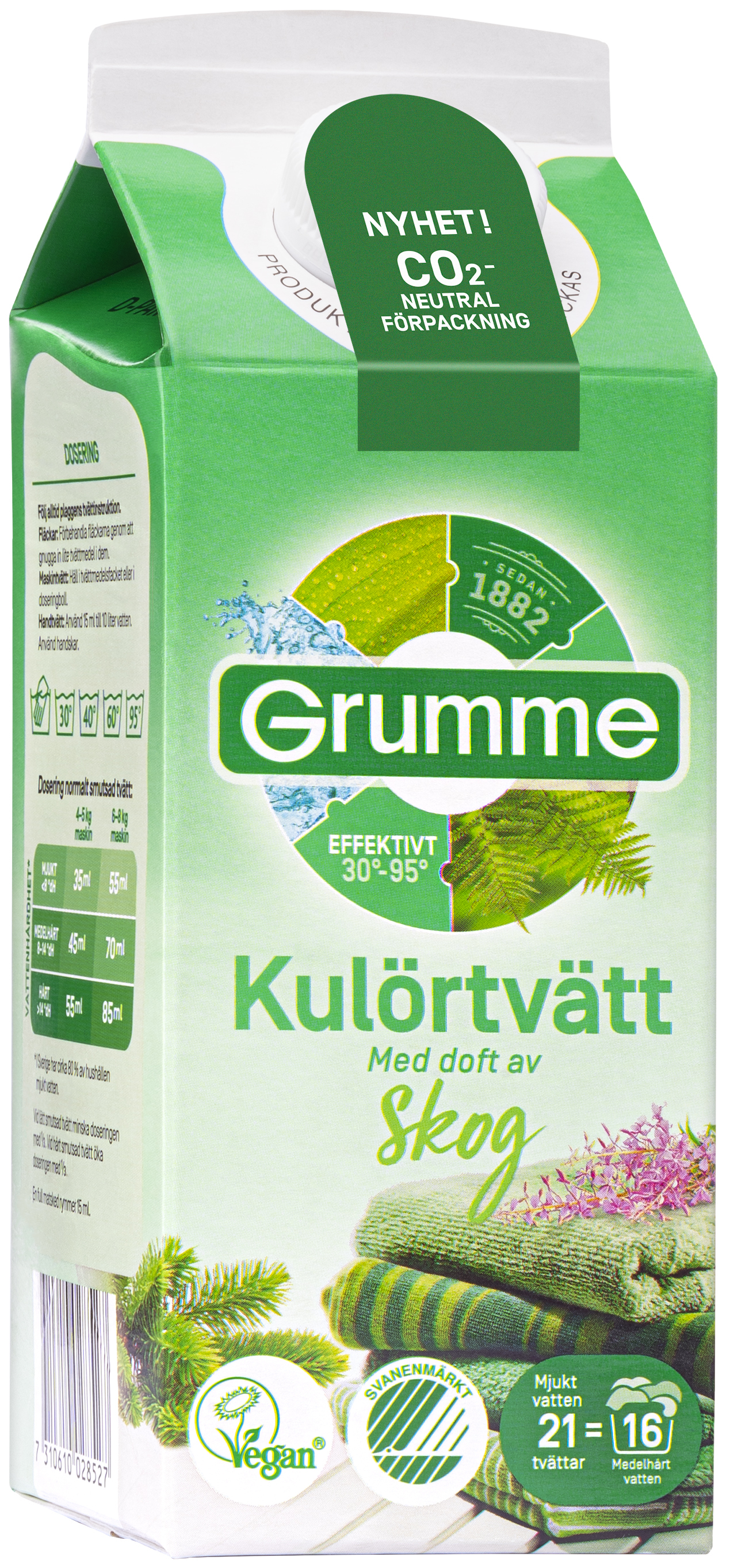 Grumme Kulörtvätt Skog 750 ml