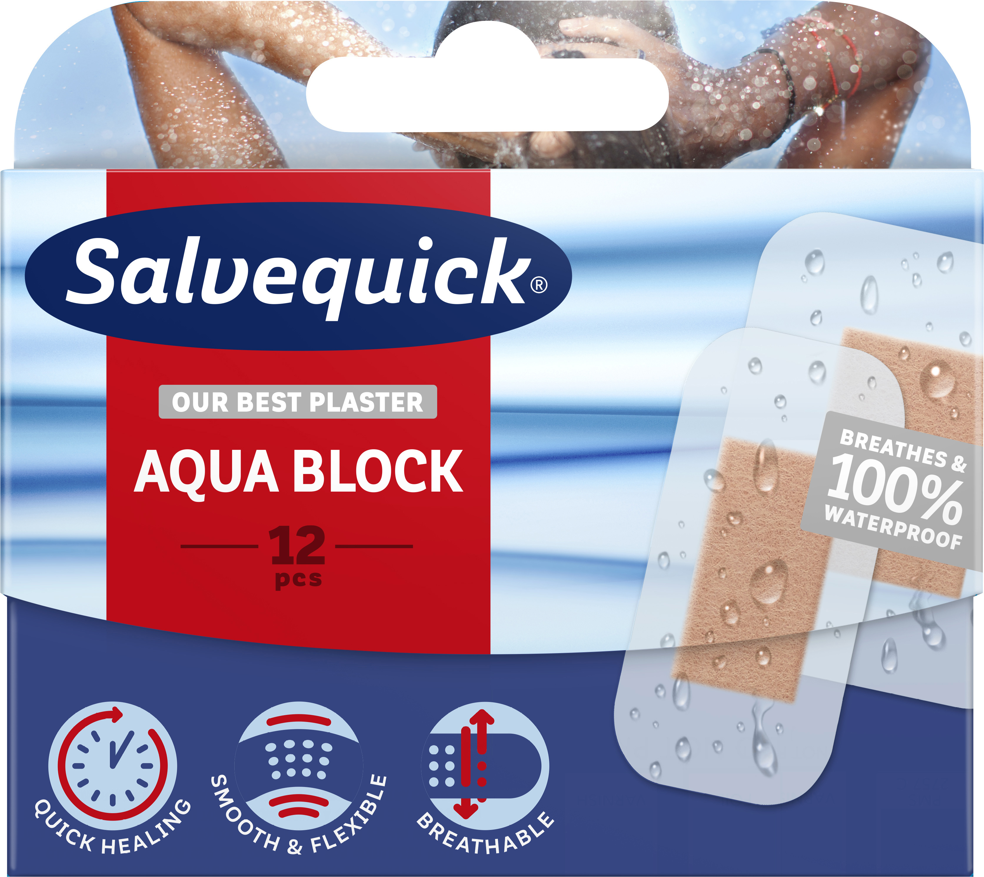 Salvequick Aqua block 12 st