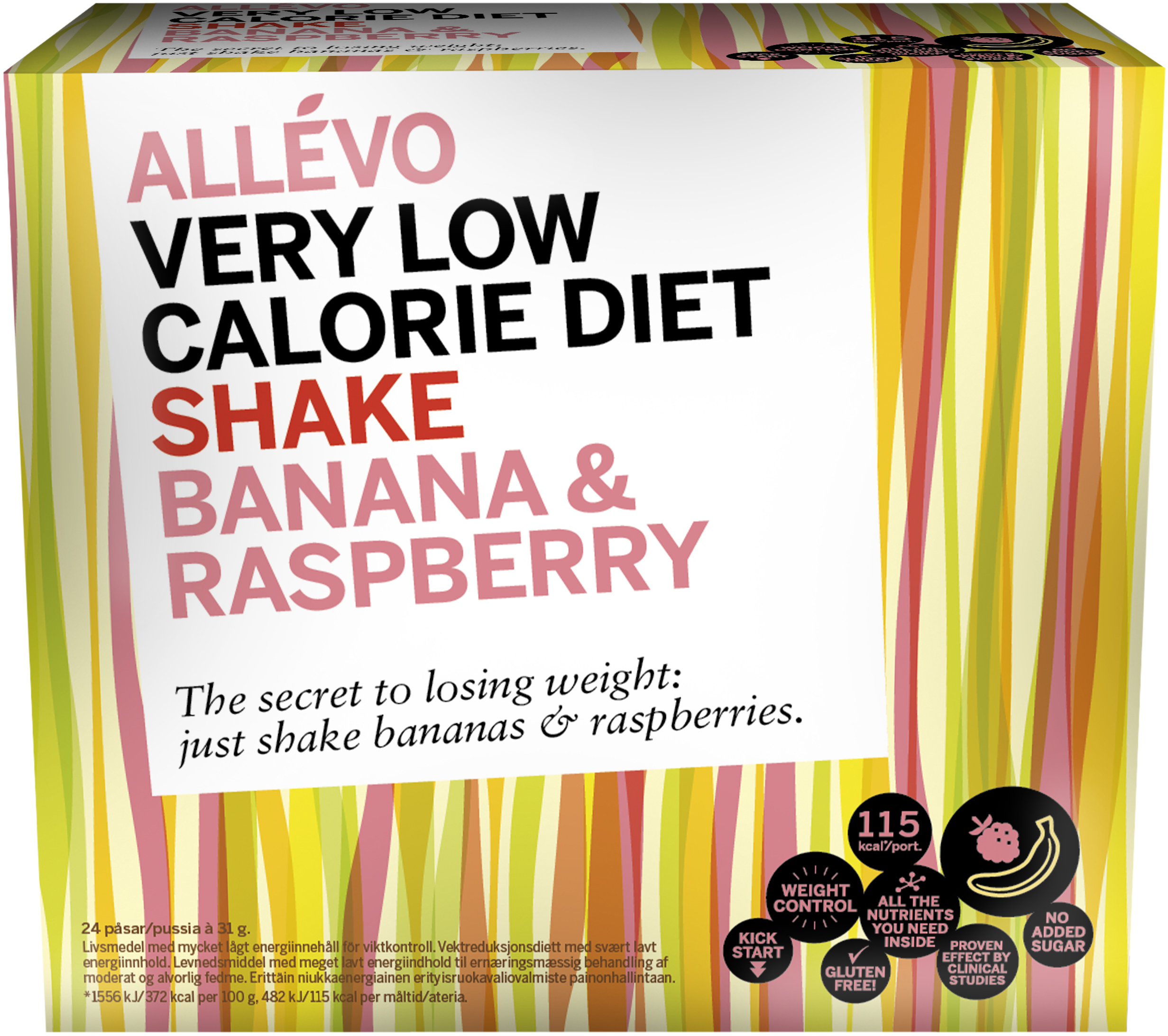 Allévo Shake Banana & Rasberry 24 st
