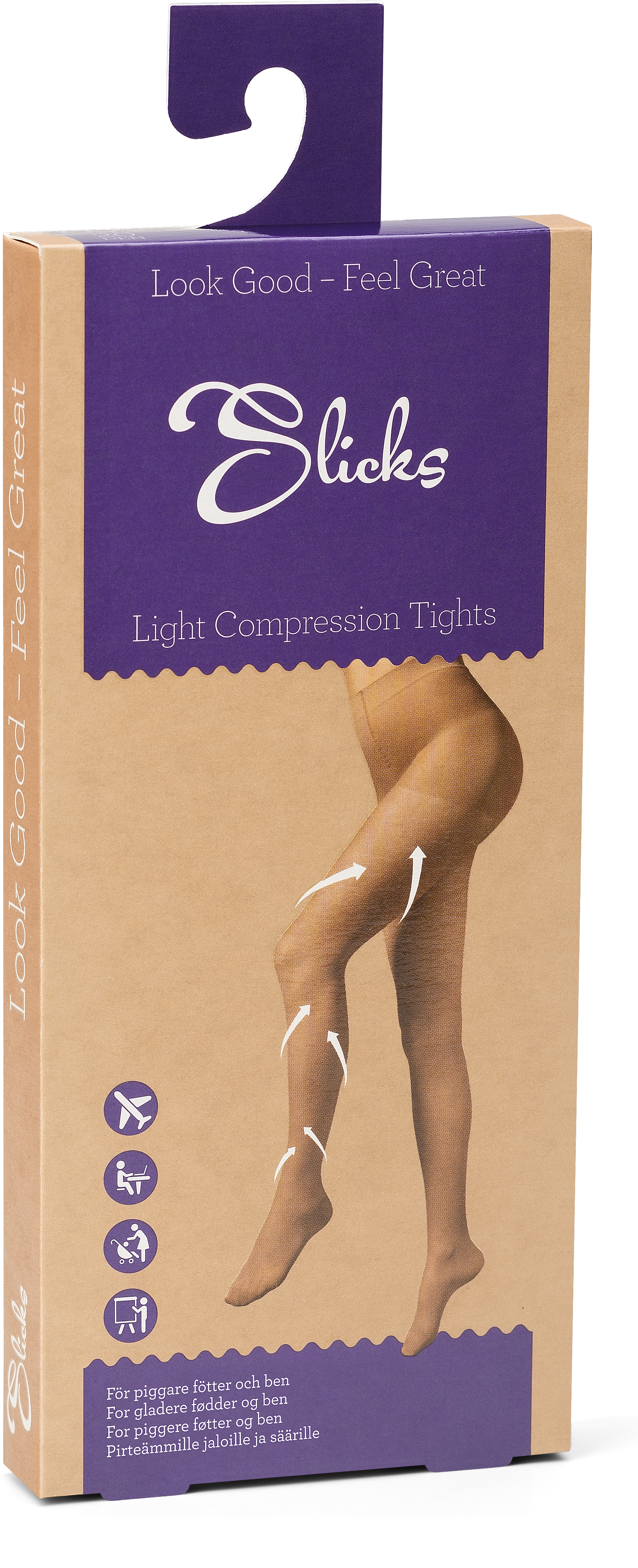 Slicks Strumpbyxor beige S