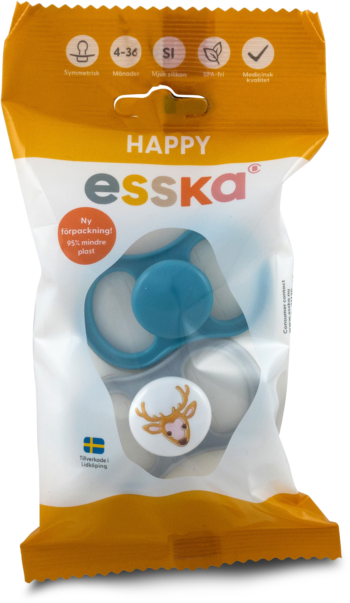 ESSKA Happy Silikon 4-36m 2 st - Olika färger