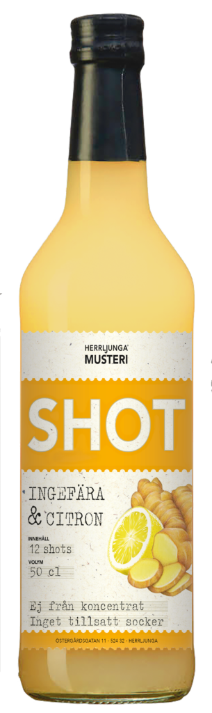 Herrljunga Musteri Shot Ingefära & Citron 500 ml