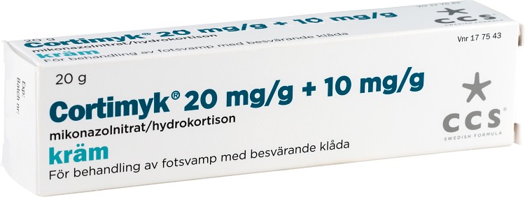 Cortimyk Kräm 20 mg/g + 10 mg/g 20 g