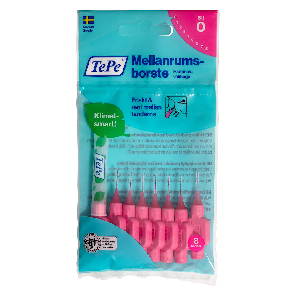 TePe Mellanrumsborste Original Rosa 0,4mm 8-pack