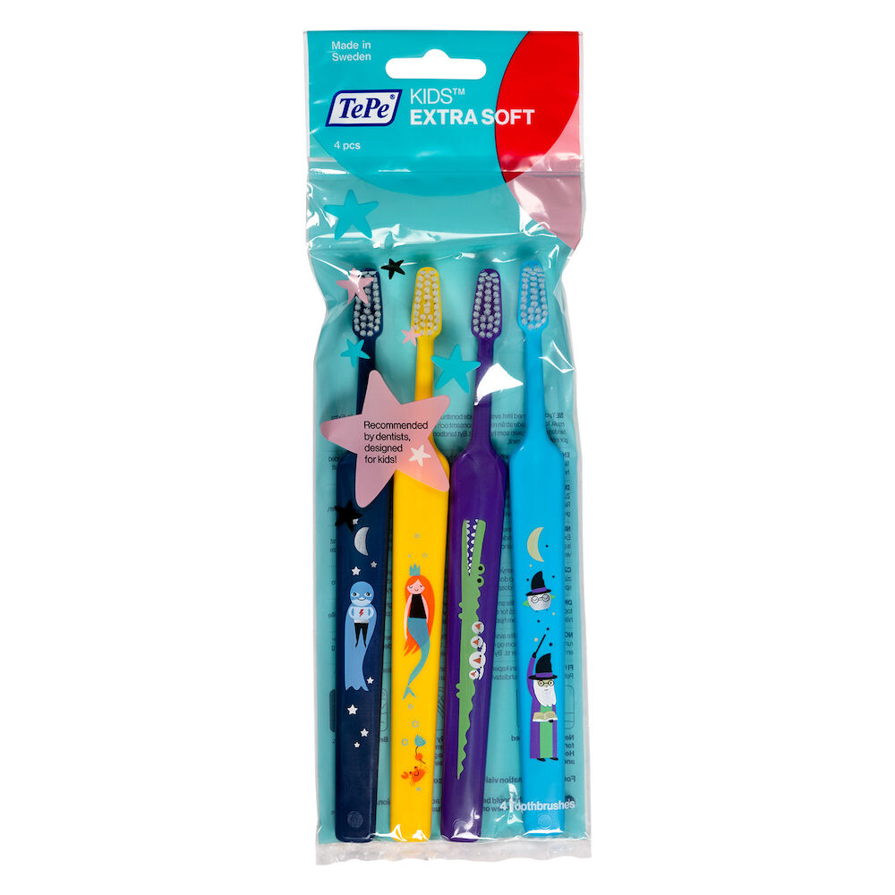 TePe Kids Extra Soft Tandborste 4-pack