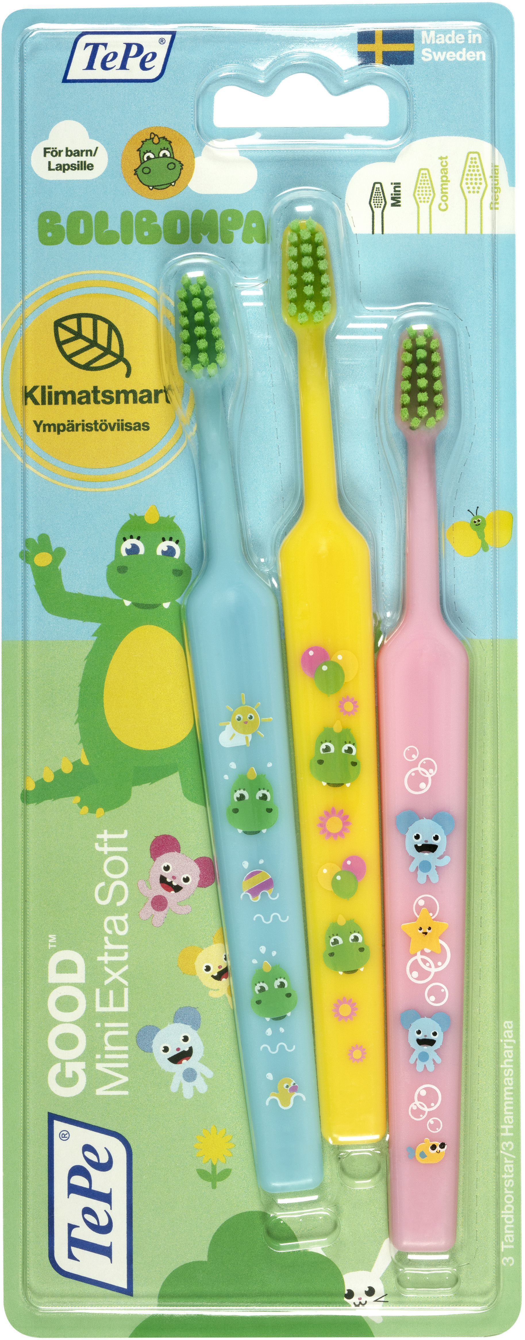 TePe GOOD Mini Extra Soft 3-pack - Blandade färger
