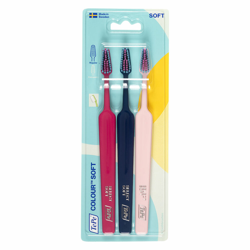 TePe Colour Soft Tandborste 3-pack