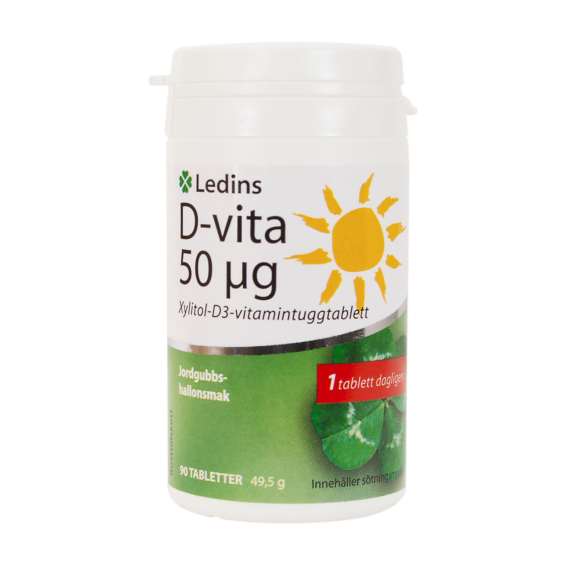 Ledins D-Vitamin 50ug 90 tuggtabletter