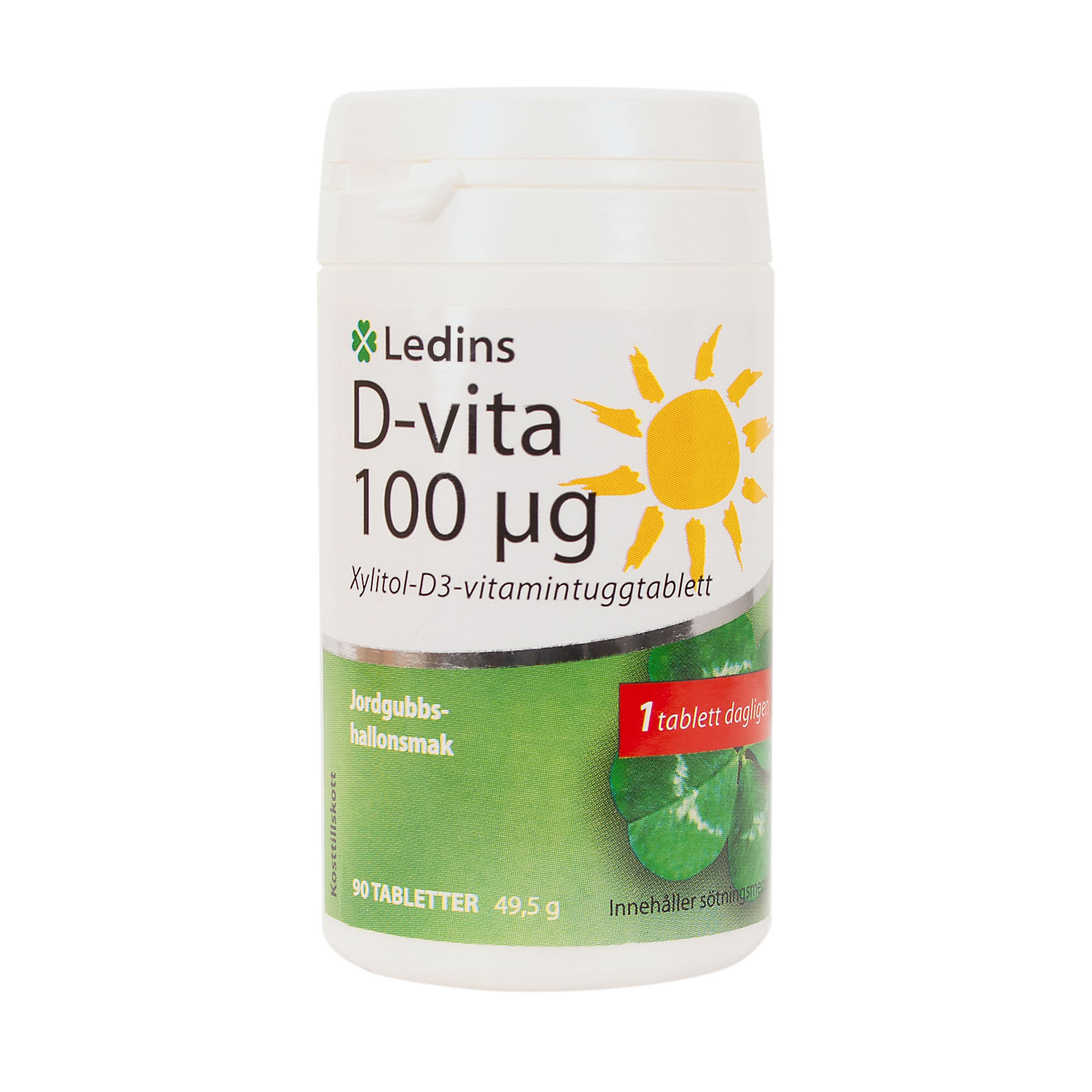 Ledins D-vitamin 100µg 90 tuggtabletter